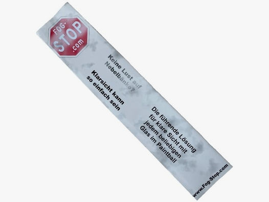 FogStop Antibeschlag-Folie für Masken (40x200mm)