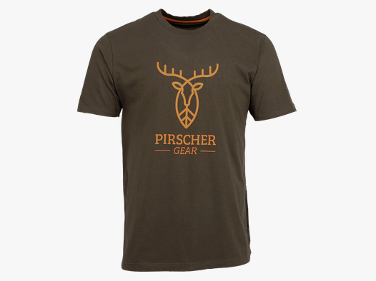 Pirscher Gear T-Shirt Full Logo (Braun)