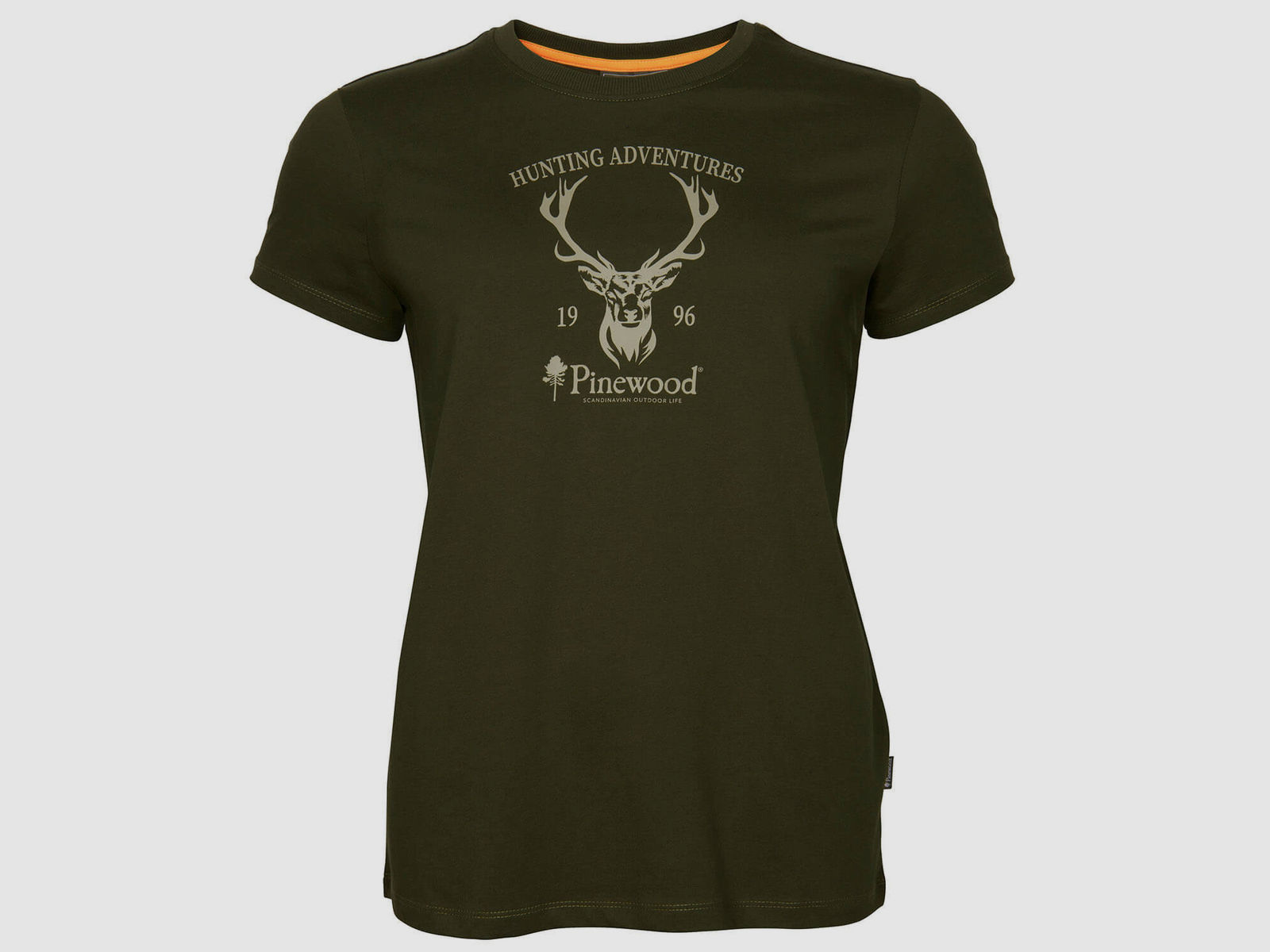 Pinewood Damen T-Shirt Red Deer (Green)