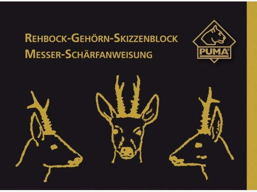 PUMA Rehbock-Gehörn-Skizzenblock