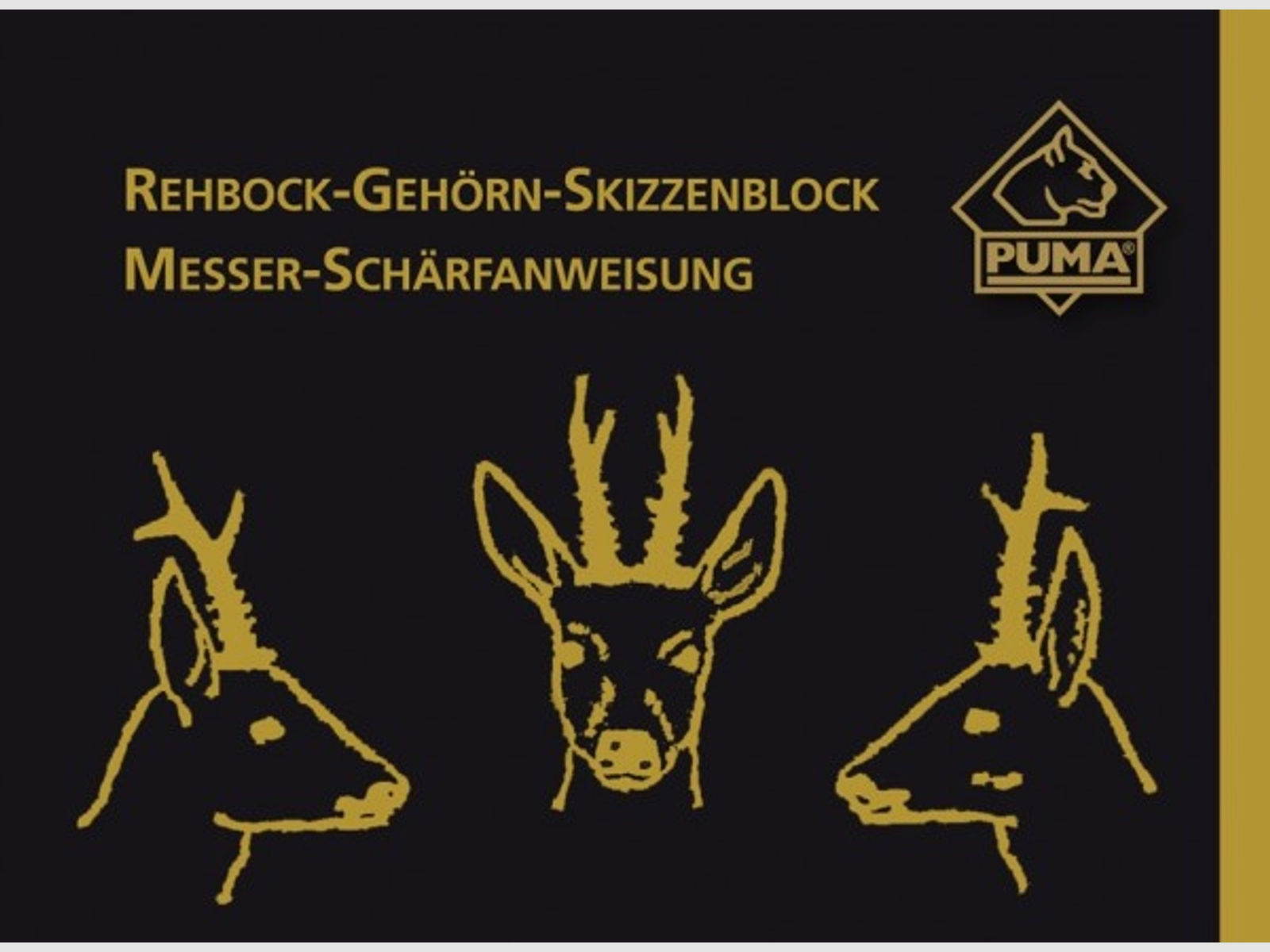 PUMA Rehbock-Gehörn-Skizzenblock