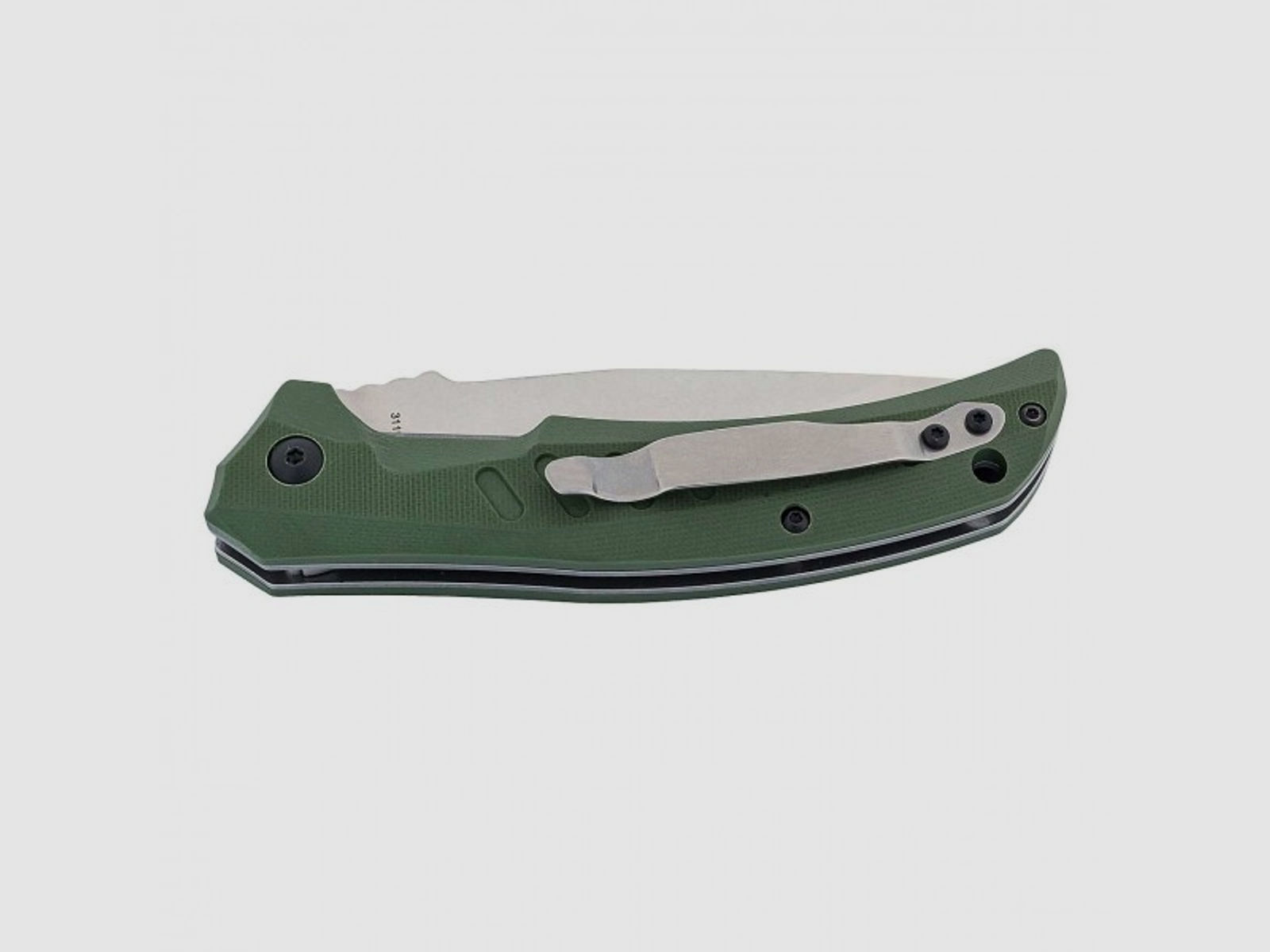 PUMA TEC Taschenmesser mit Gürtelclip, grün