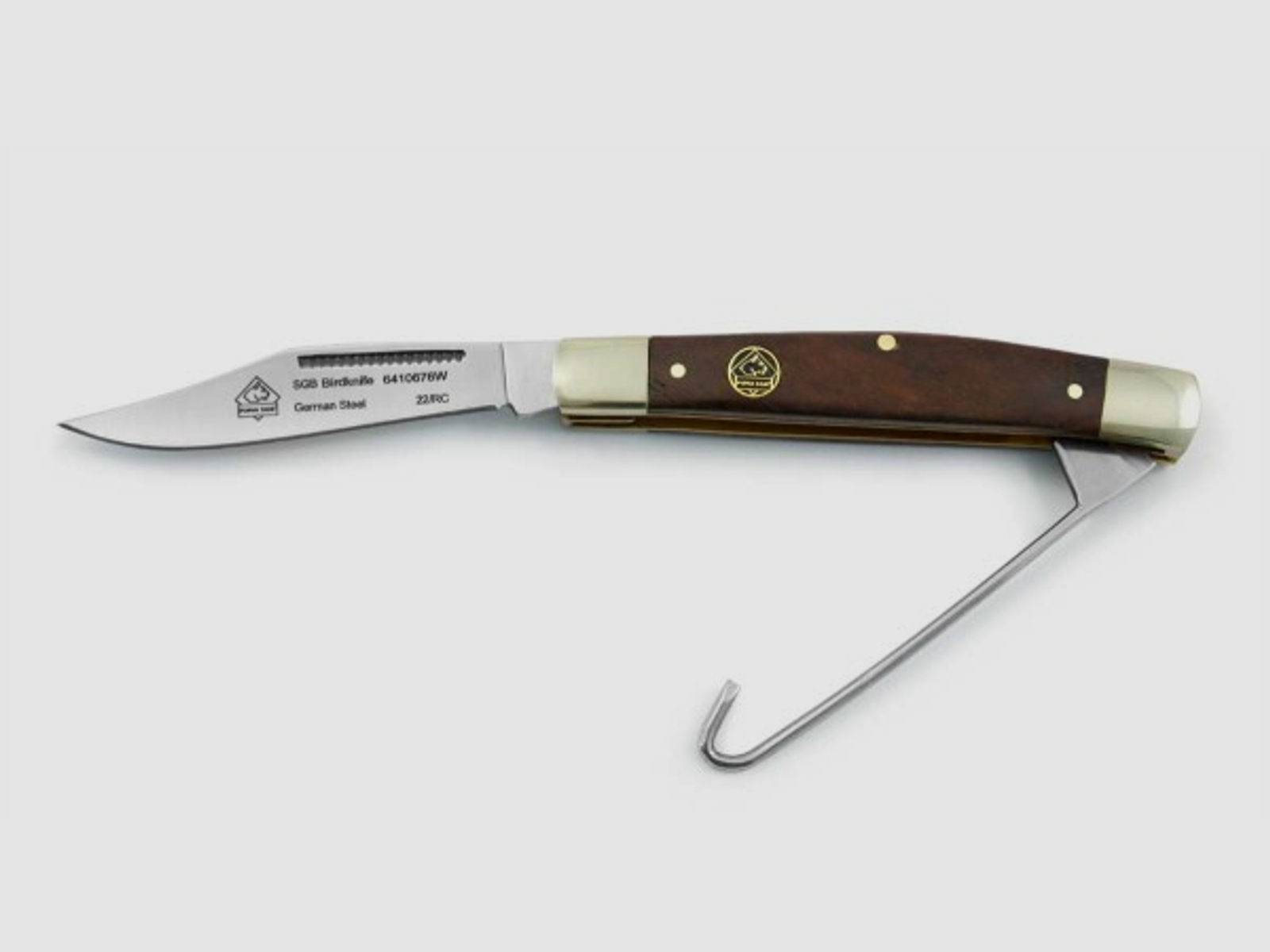 Puma SGB bird knife mit Haken, Jacaranda
