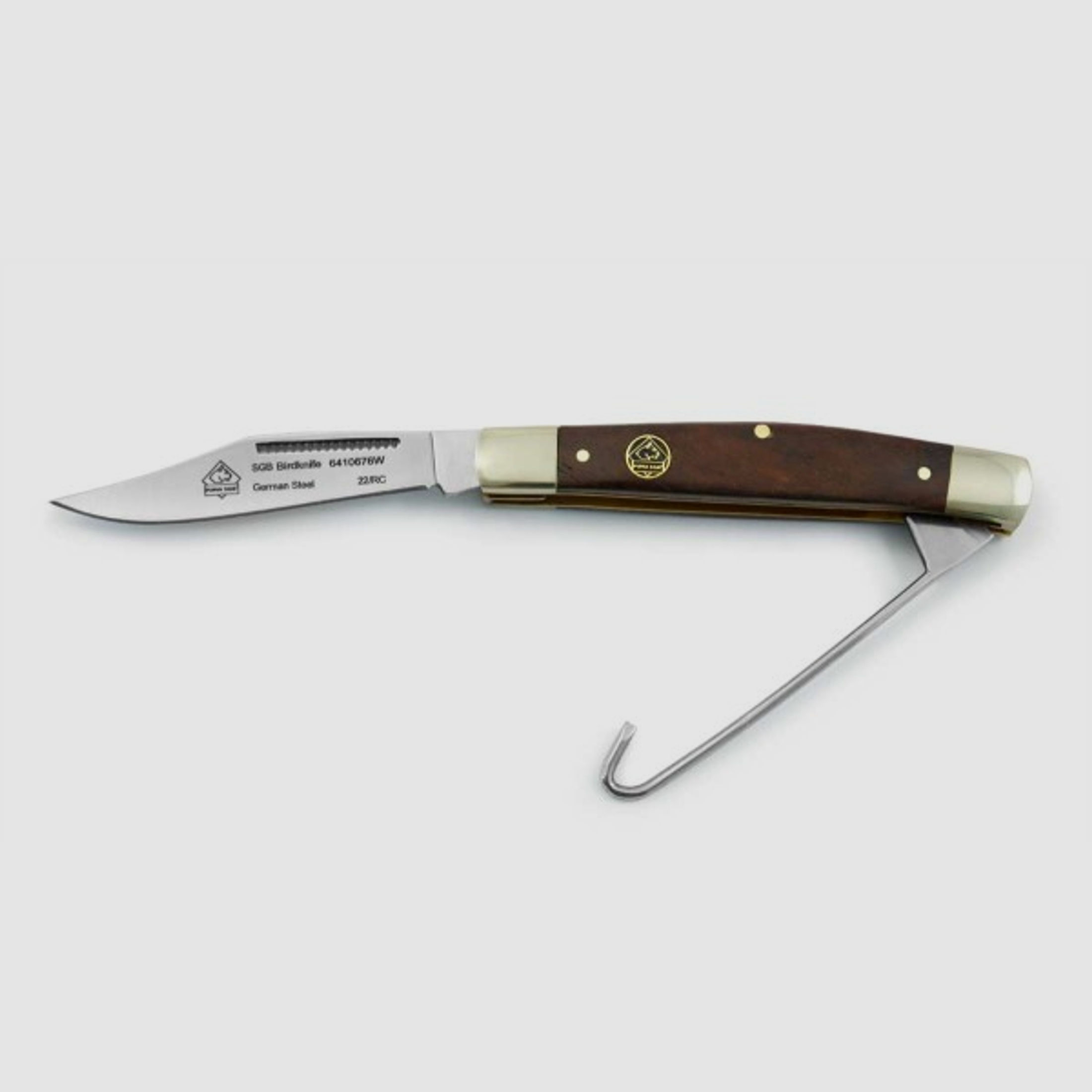 Puma SGB bird knife mit Haken, Jacaranda