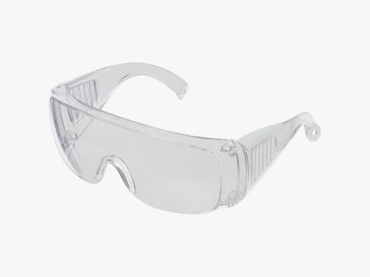 Schutzbrille Klarglas mit Seitenschutz und Belüftungsschlitzen