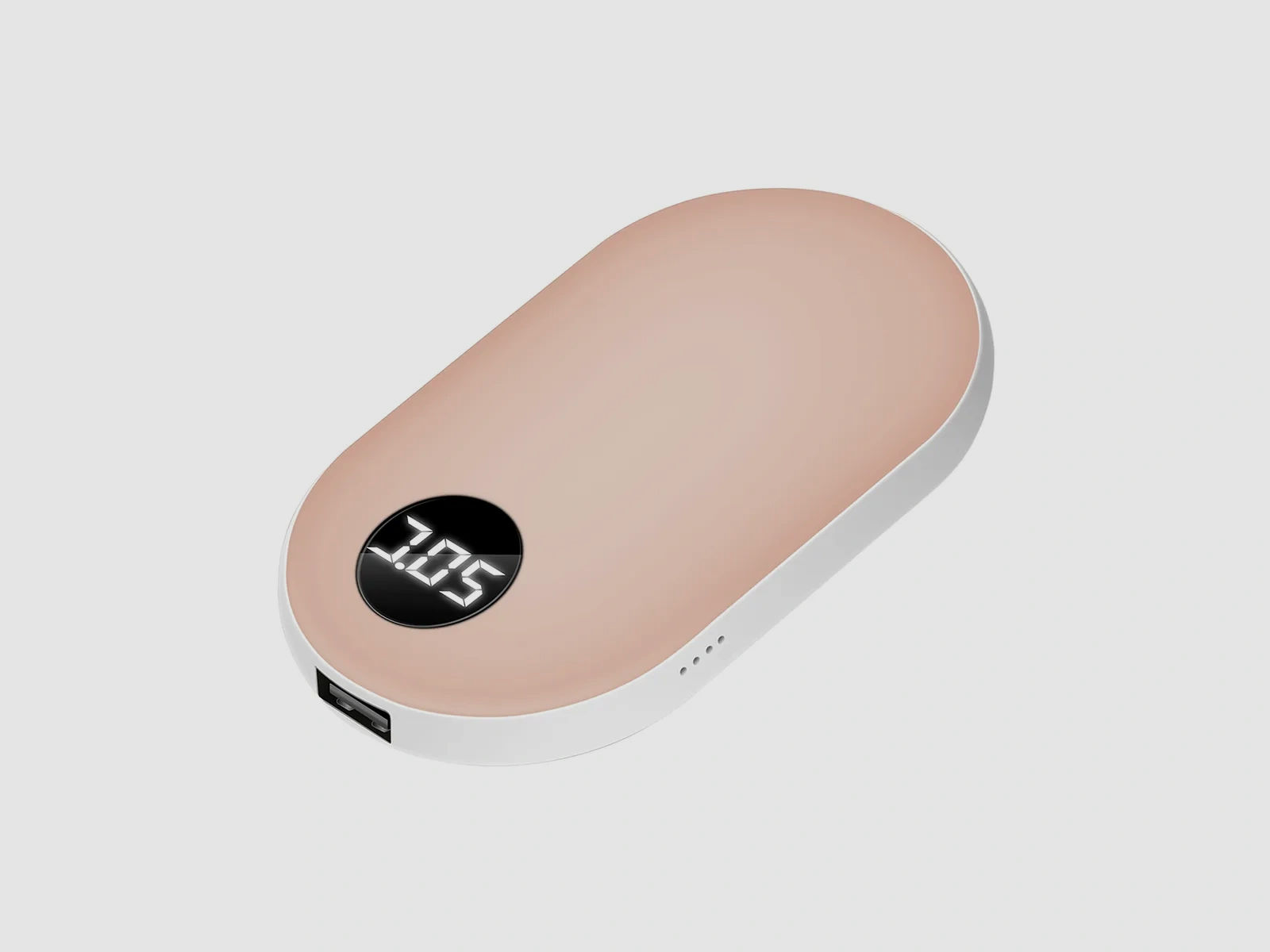 Elektrischer Handwärmer ROSÉ - wiederaufladbar mit USB - 42-52 Grad einstellbar