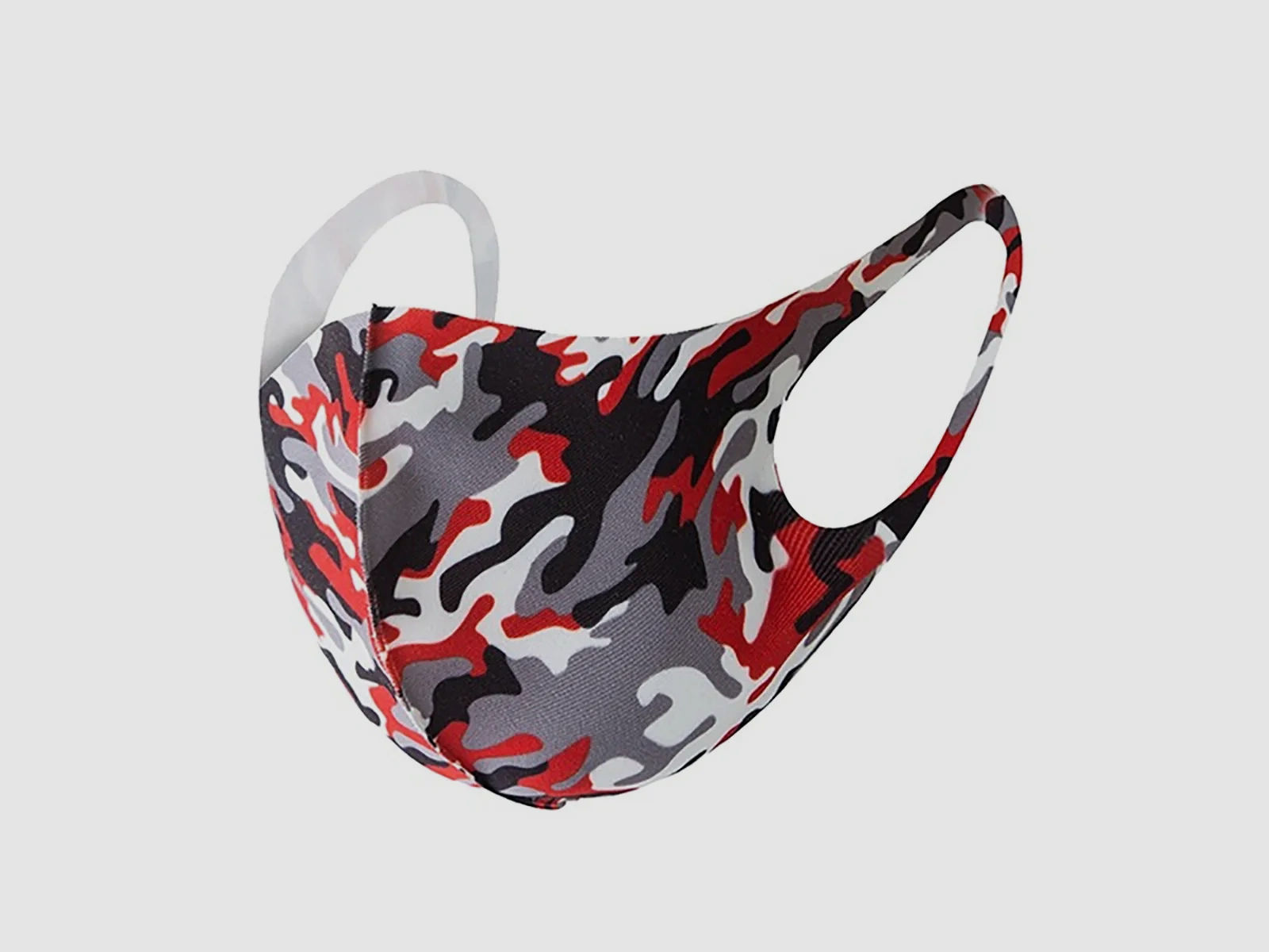 Mund-Nase-Abdeckung / Community Maske -Camouflage Rot- für Sie und Ihn