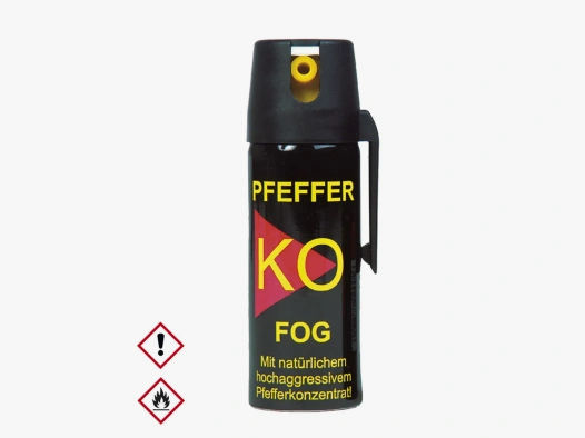 Pfefferspray K.O. FOG Sprühnebel – 50ml - 11 % OC / 2,5 Mio. Scoville