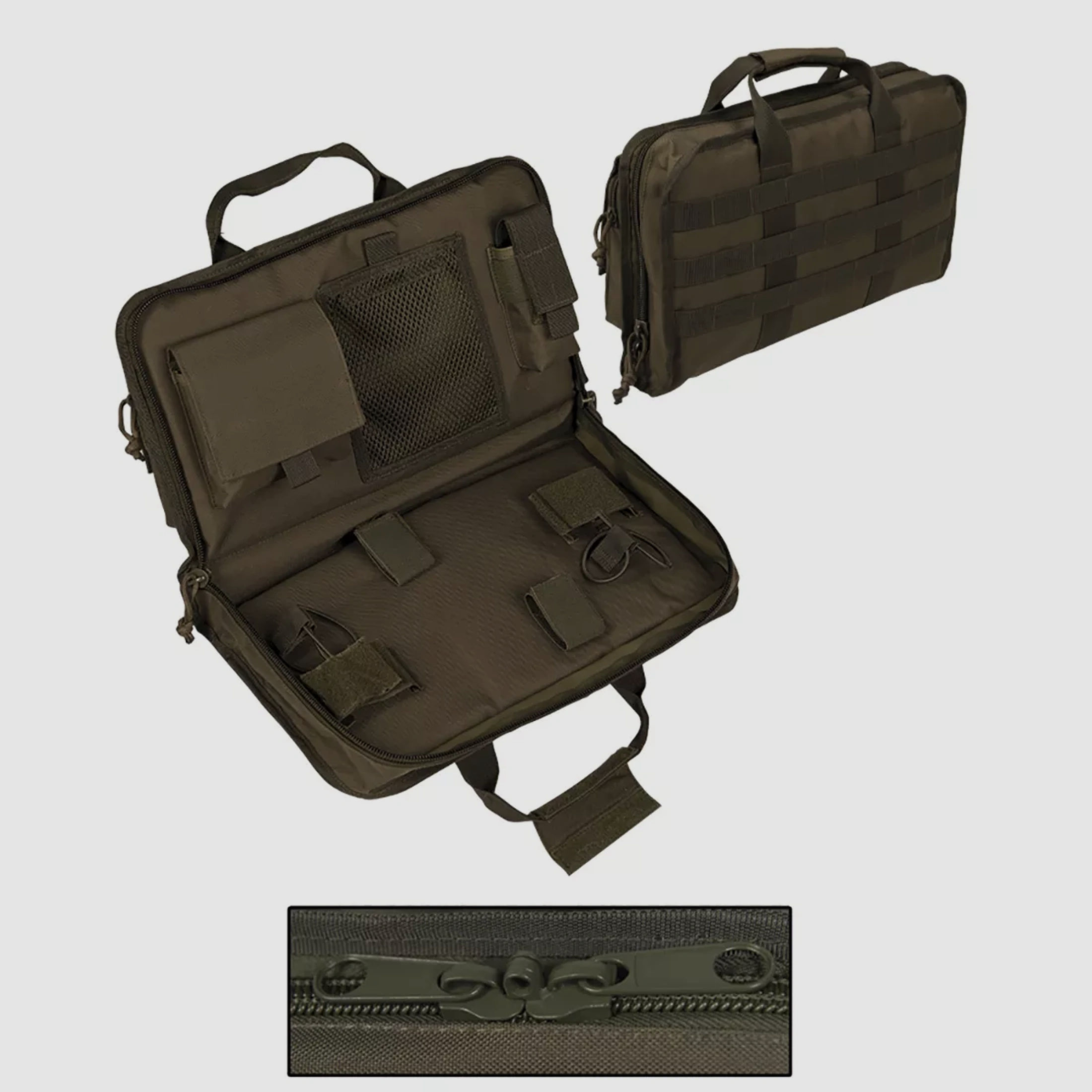 Tactical Pistolentasche /  Pistol Case, abschliessbar, Large (40cm), Oliv