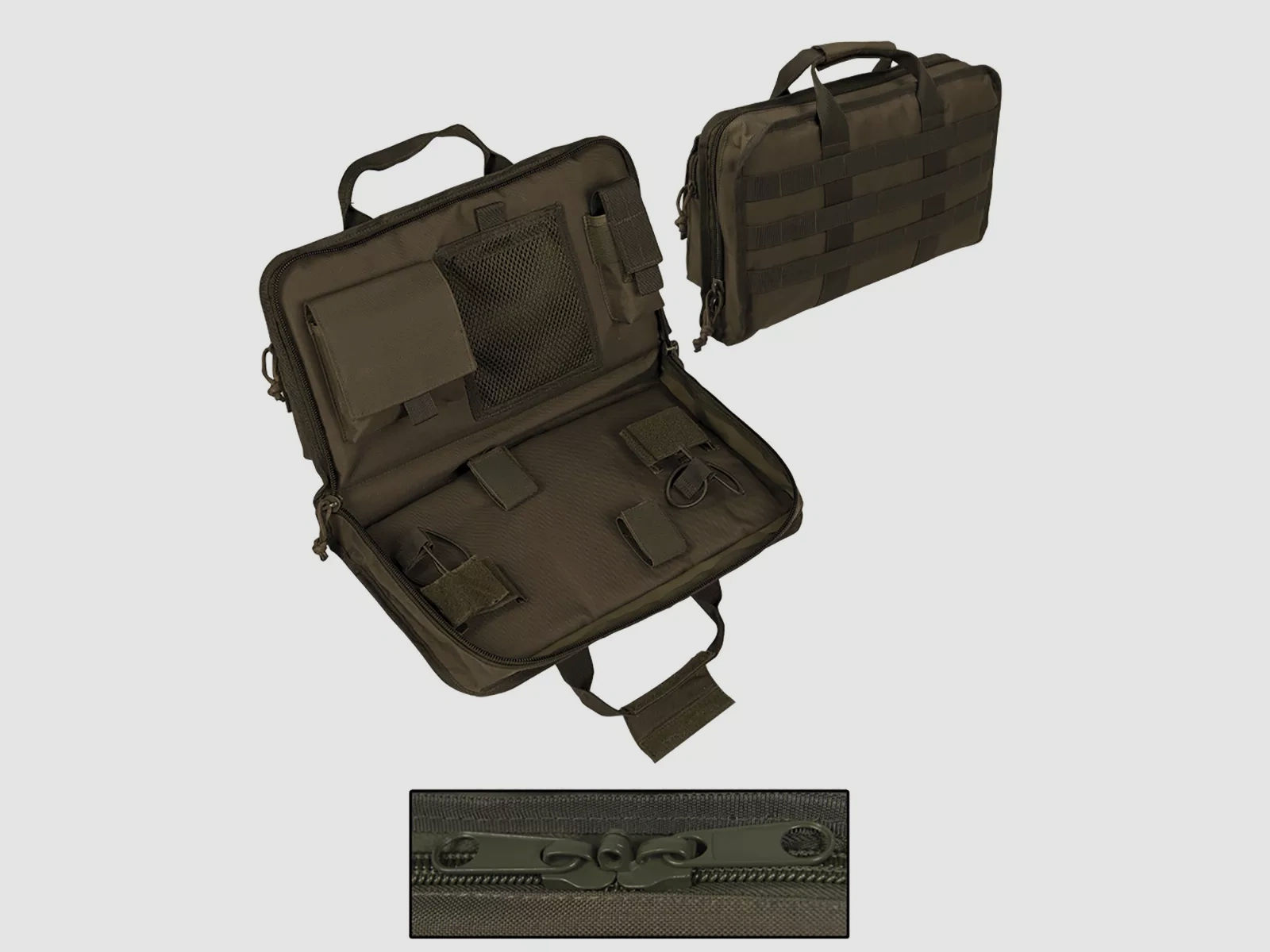 Tactical Pistolentasche / Pistol Case, abschliessbar, Large (40cm), Schwarz