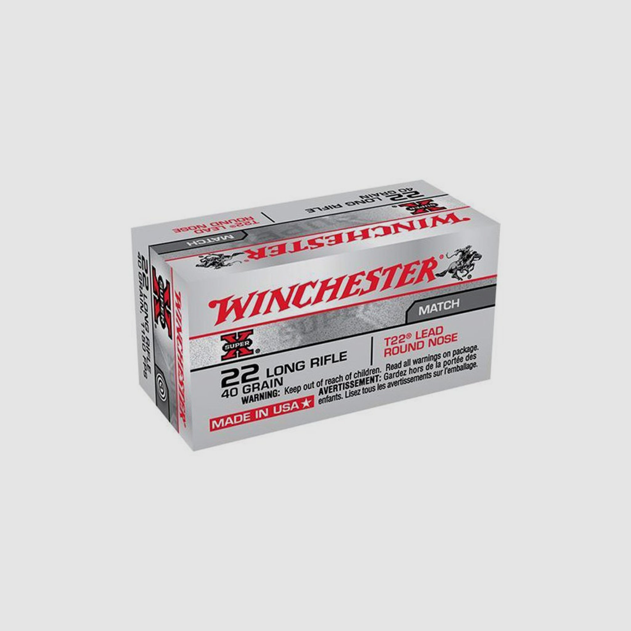 WINCHESTER .22lr Lead Round Nose T22