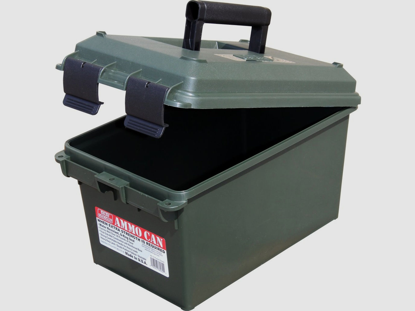MTM Munitionsbox mit Scharnier oliv groß
