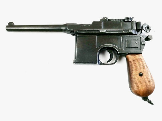 Pistole C96 Mauser Modellwaffe Modelgun-Holzgriff Battlefield