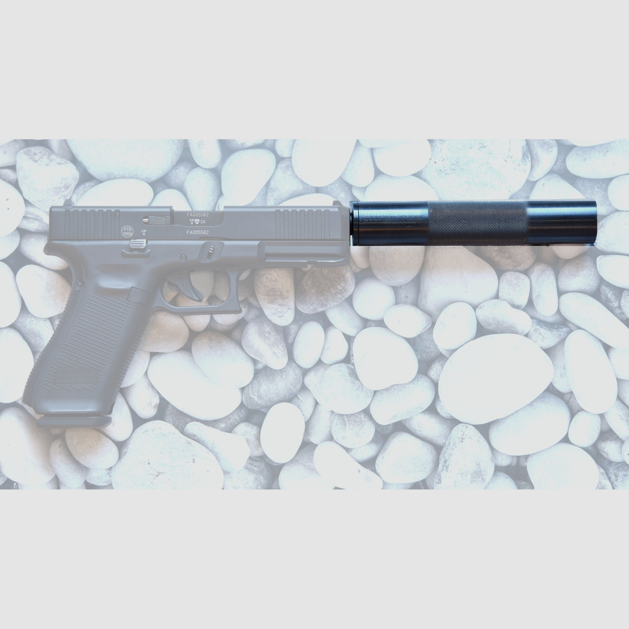 Schalldämpfer für PK380, Colt 1911, Zoraki, 9mm PAK KNALL