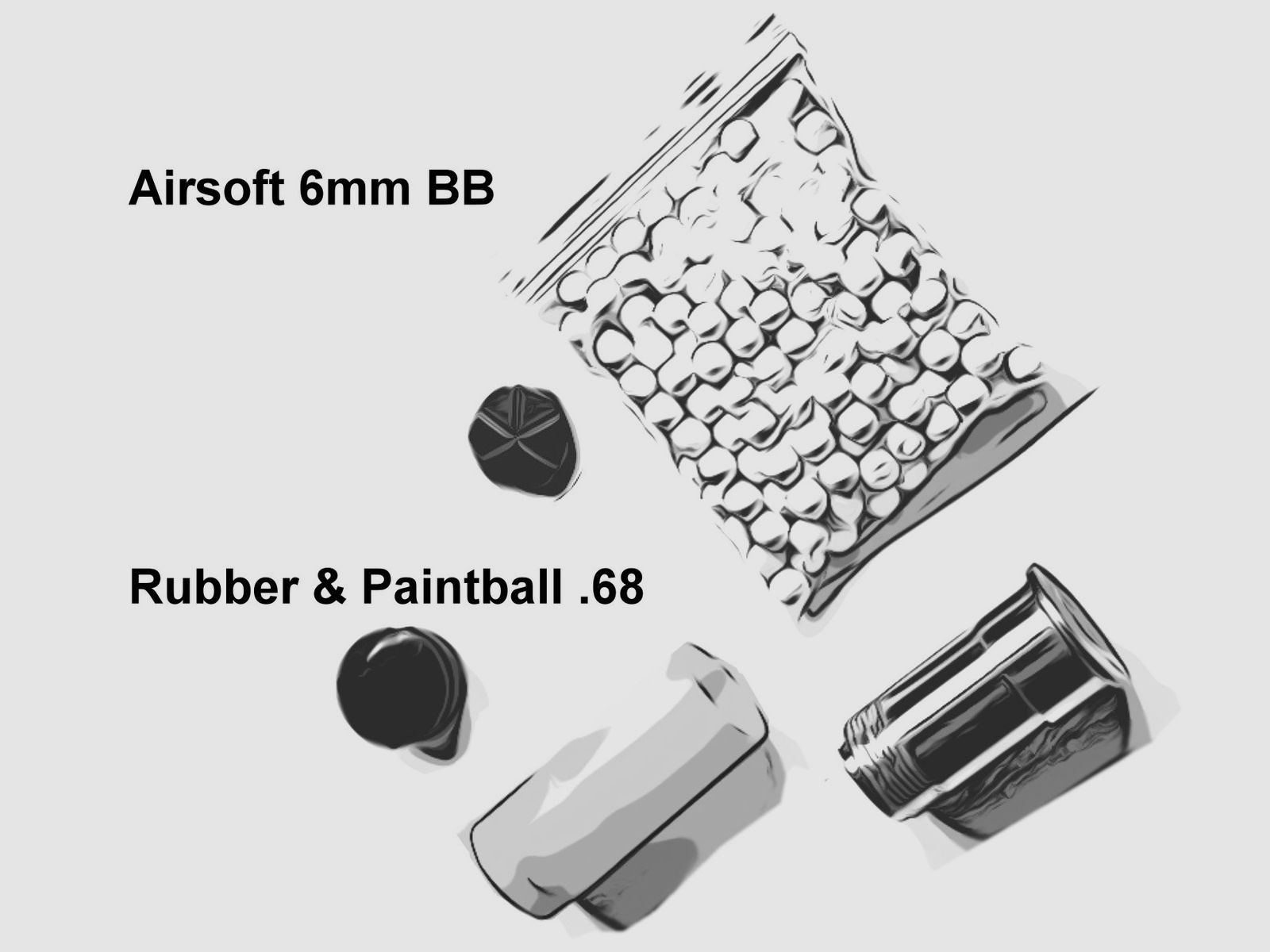 STEEL DEFENDER .68 CO2 Paintball & Heimverteidigung 7-RD RAM