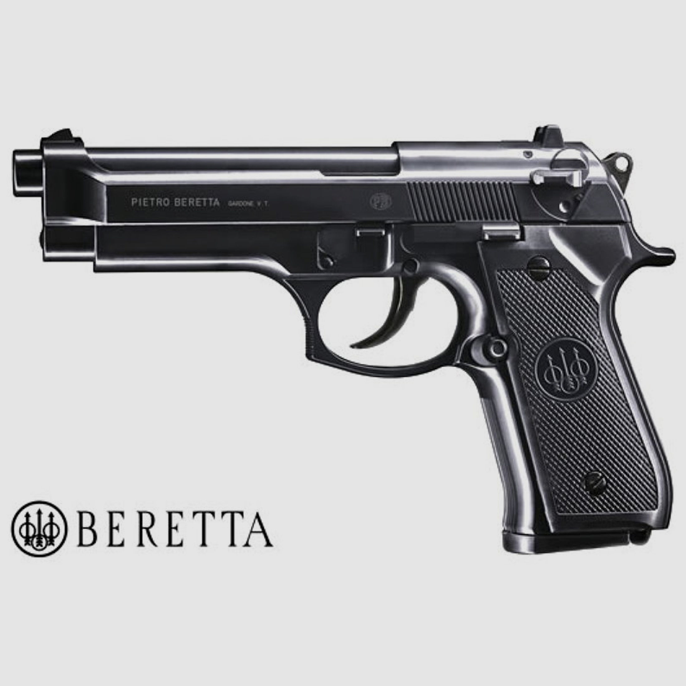Beretta 92 FS Federdruck, mit Metallschlitten