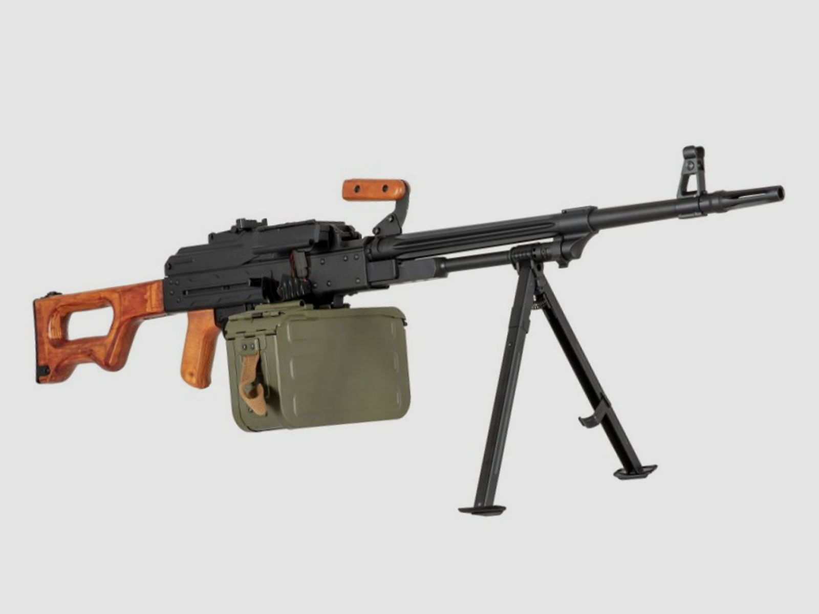 MG PKM mit Holz 6mm RUSSISCHE LEGENDE AEG