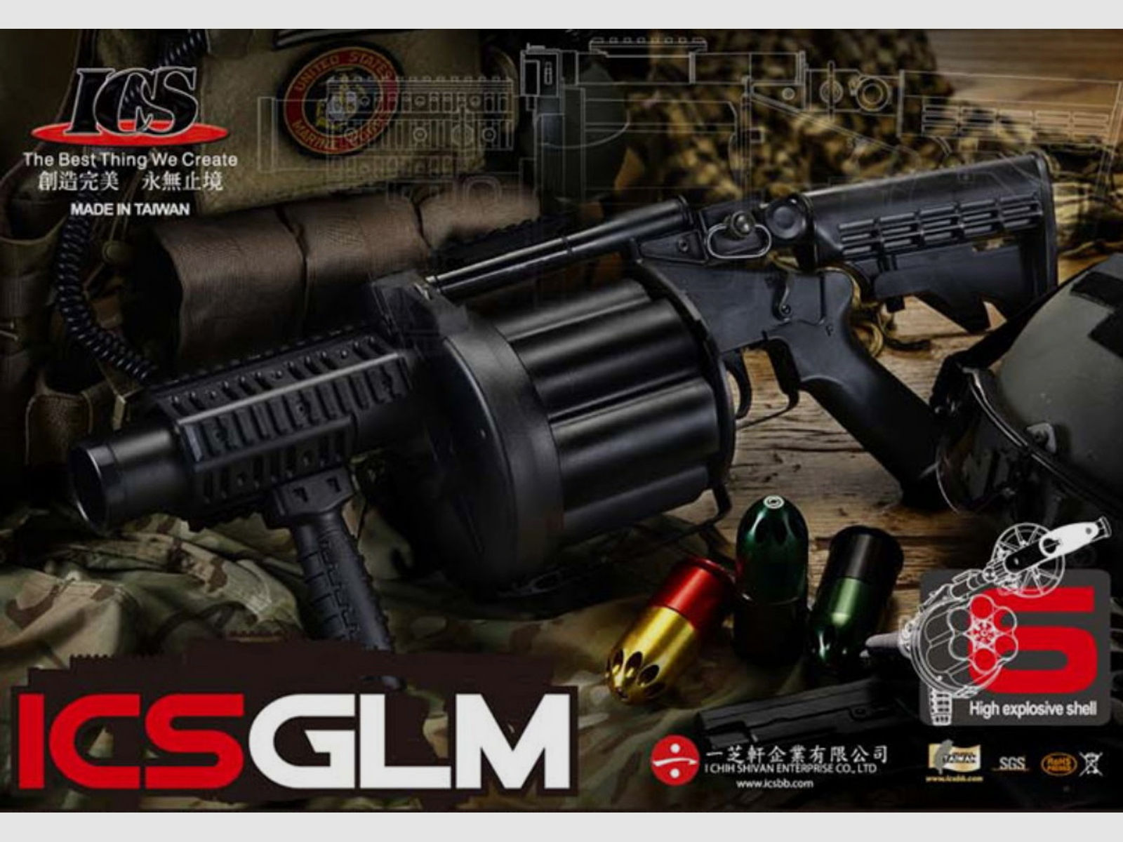 M32 GLM Revolver Granatwerfer Airsoft