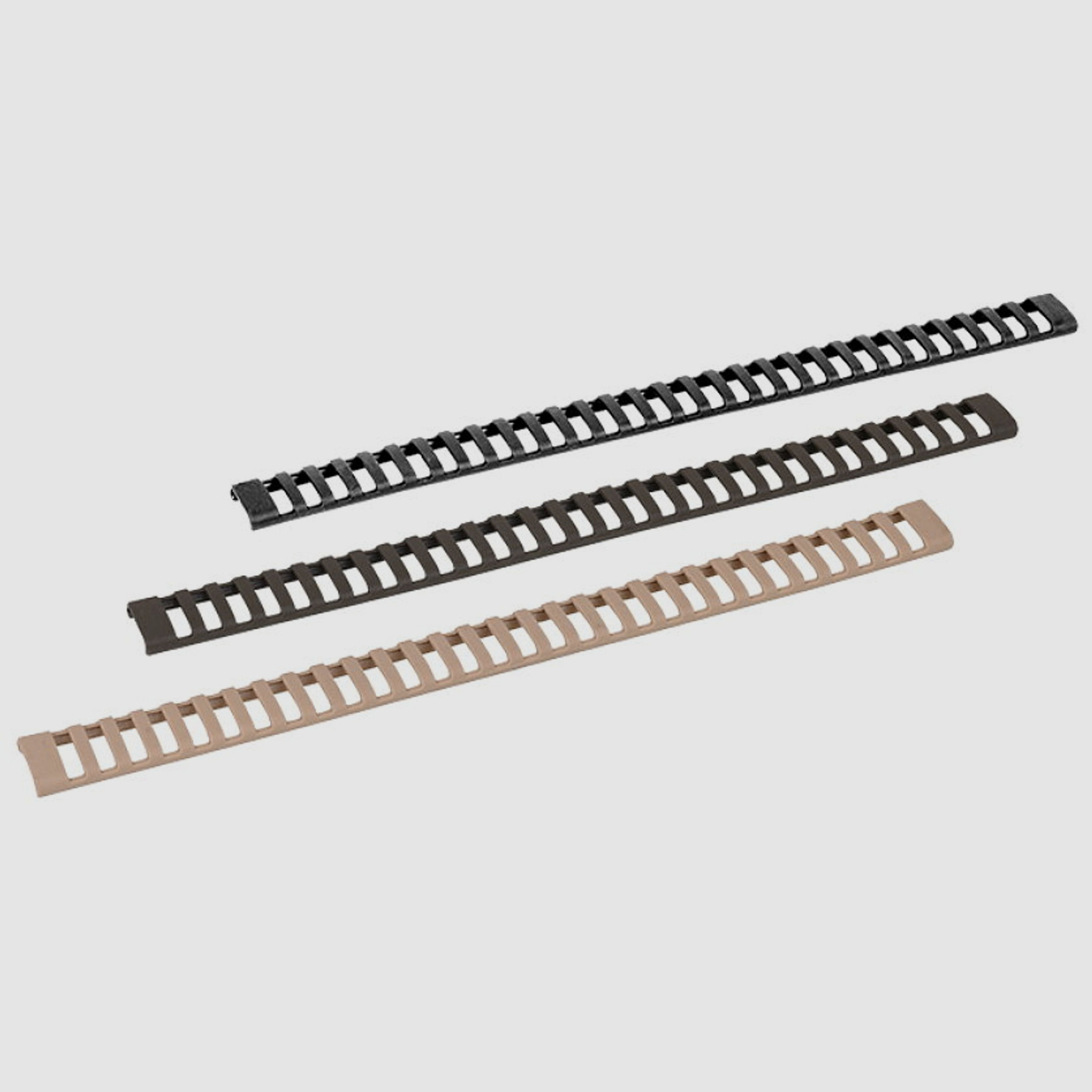 GERMANTAC Ladder Rail Cover 3er Set TAN für Picatinny Schienen