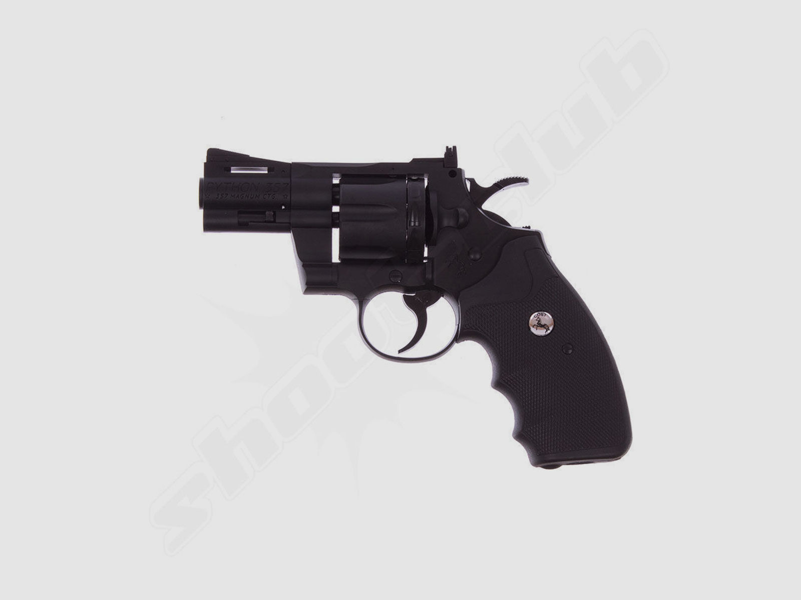 CO2 Revolver Colt Python 2,5" 4,5mm Stahl BB & Diabolo - im Set