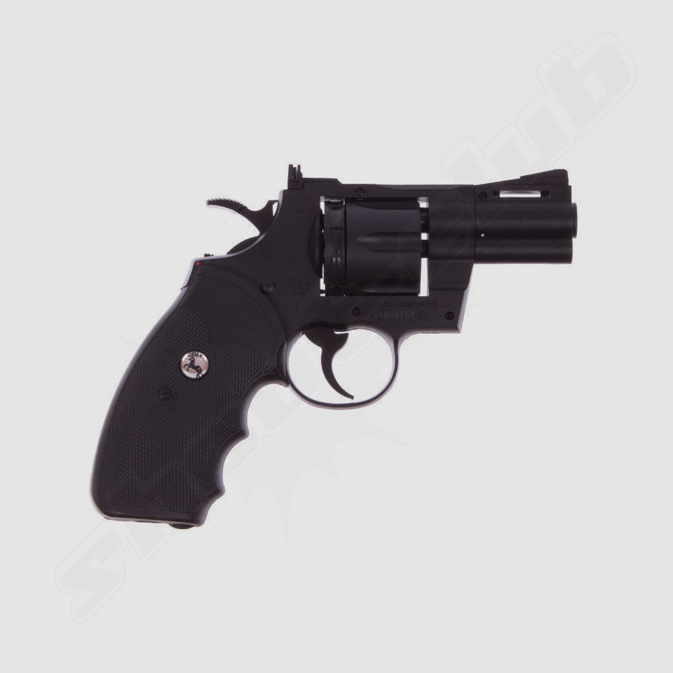 CO2 Revolver Colt Python 2,5" 4,5mm Stahl BB & Diabolo - im Set