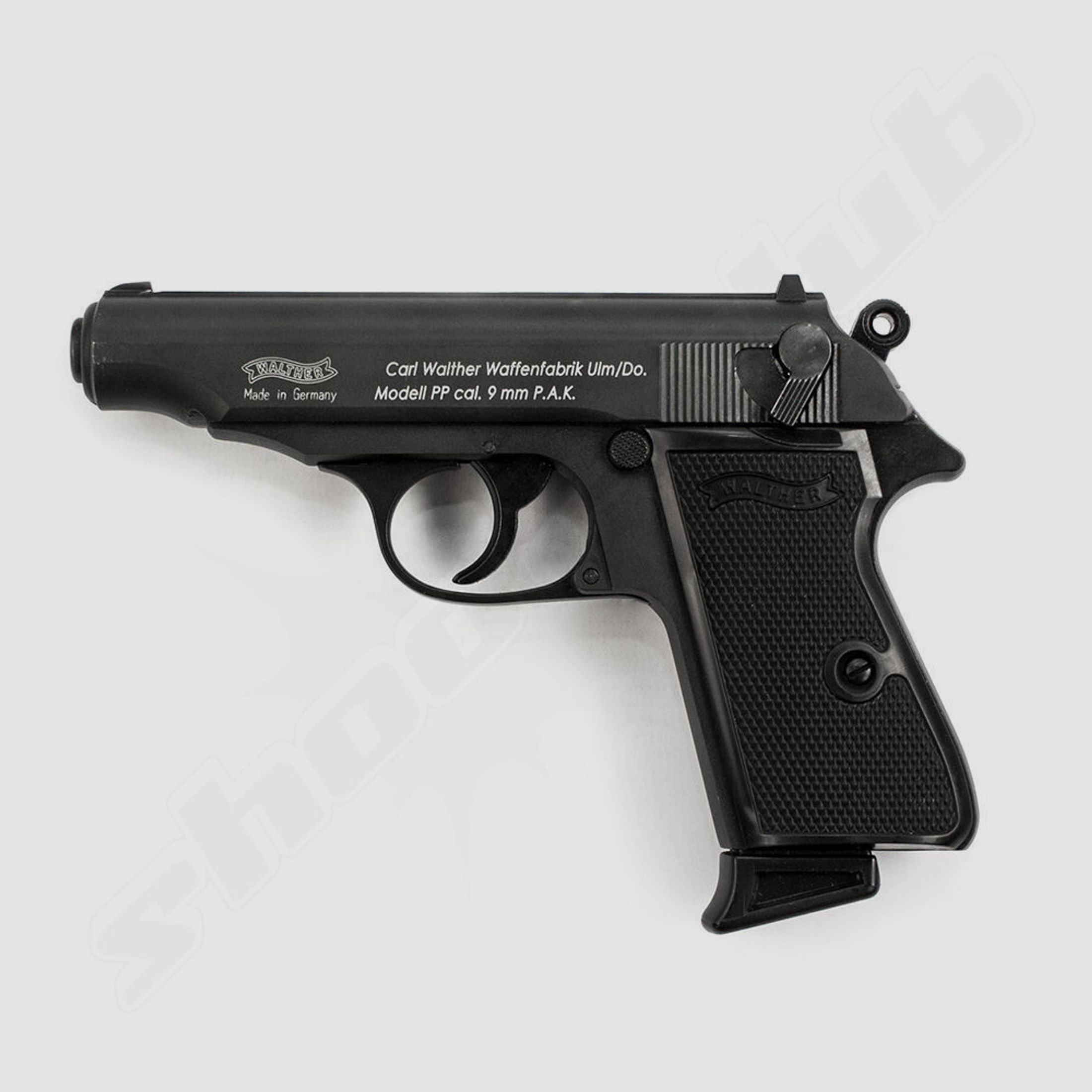 Walther PP Schreckschusspistole 9mm P.A.K. im Platzpatronen Set