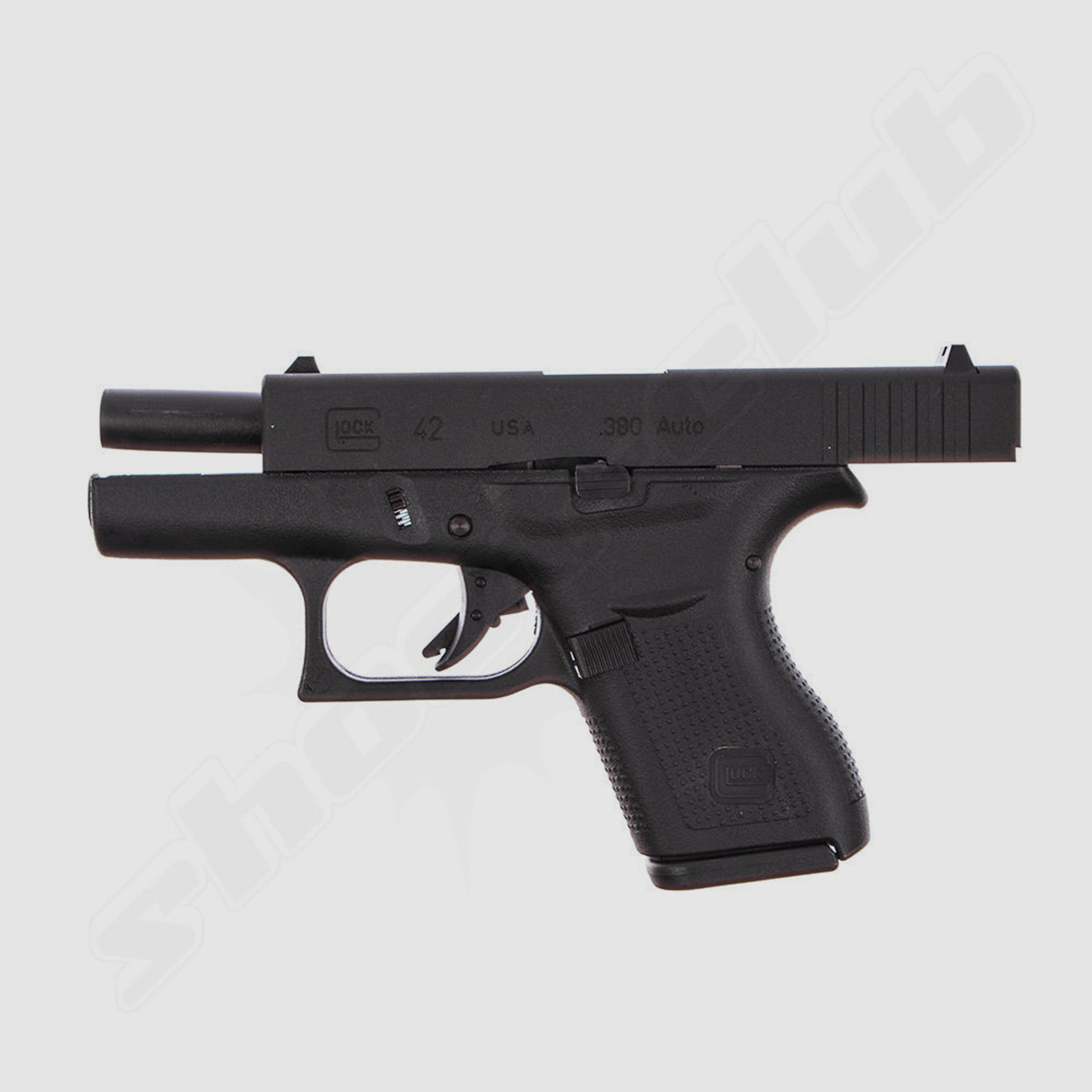 Glock 42 Airsoftpistole 6 mm GBB/schwarz/VFC