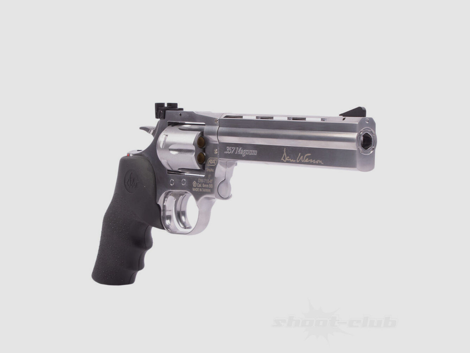 ASG Dan Wesson 715, 6 Zoll Airsoft CO2 Revolver Low Power Version ab18 - Stainless