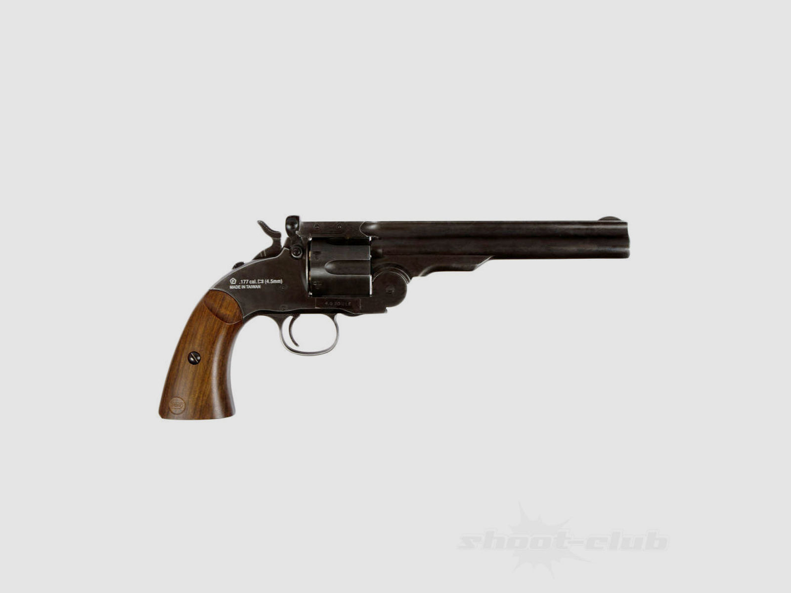Schofield 6 Zoll CO2 Revolver 4,5 mm Diabolos & BBs - Koffer-Set