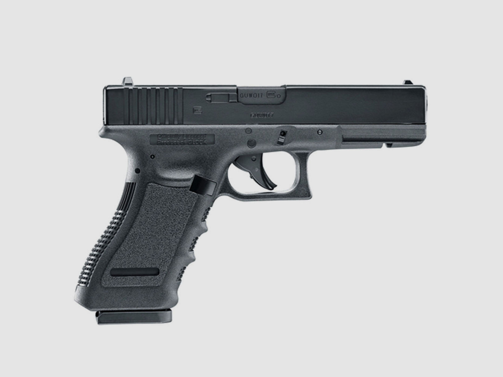 Glock 17 CO2 Pistole 4,5 mm Stahl BBs schwarz im Set