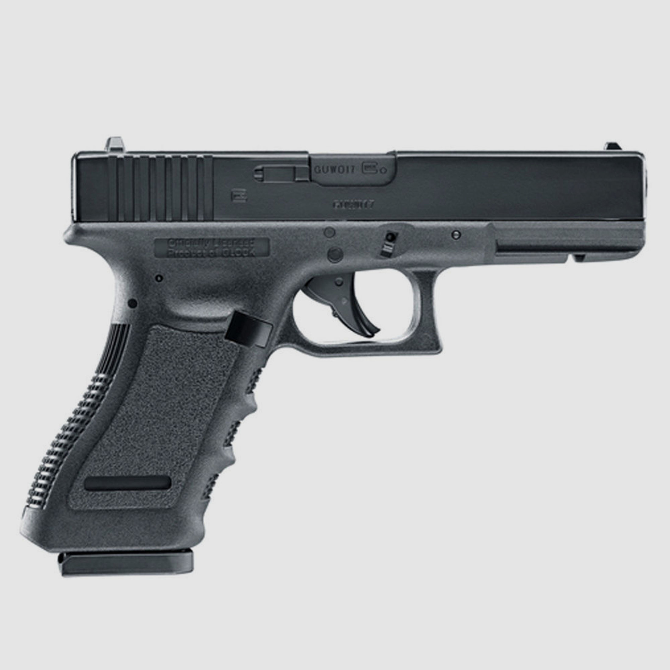 Glock 17 CO2 Pistole 4,5 mm Stahl BBs schwarz im Set
