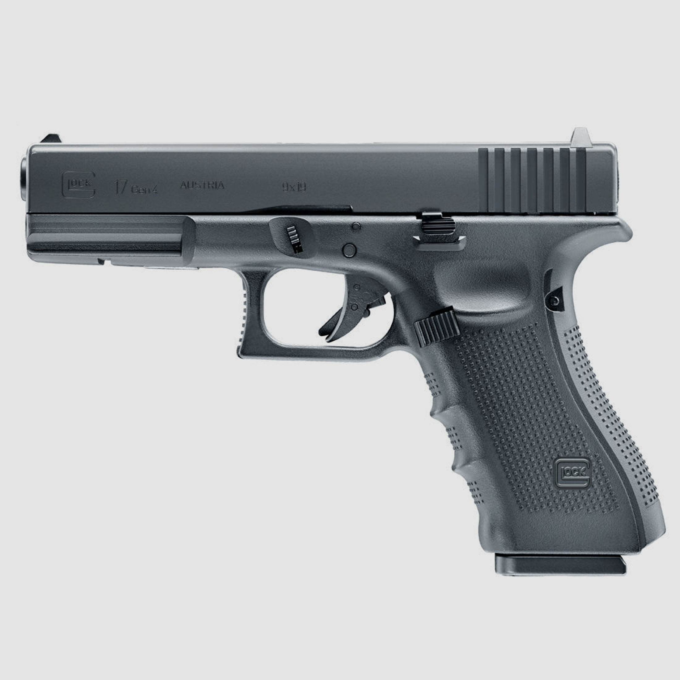Glock 17 Gen. 4 - CO2 Pistole 4,5 mm / schwarz mit Metallschlitten