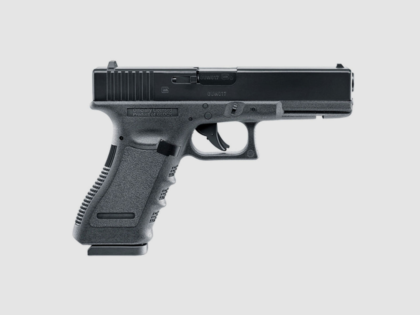 Glock 17 - CO2 Pistole 4,5 mm Stahl BBs und Diabolos - schwarz