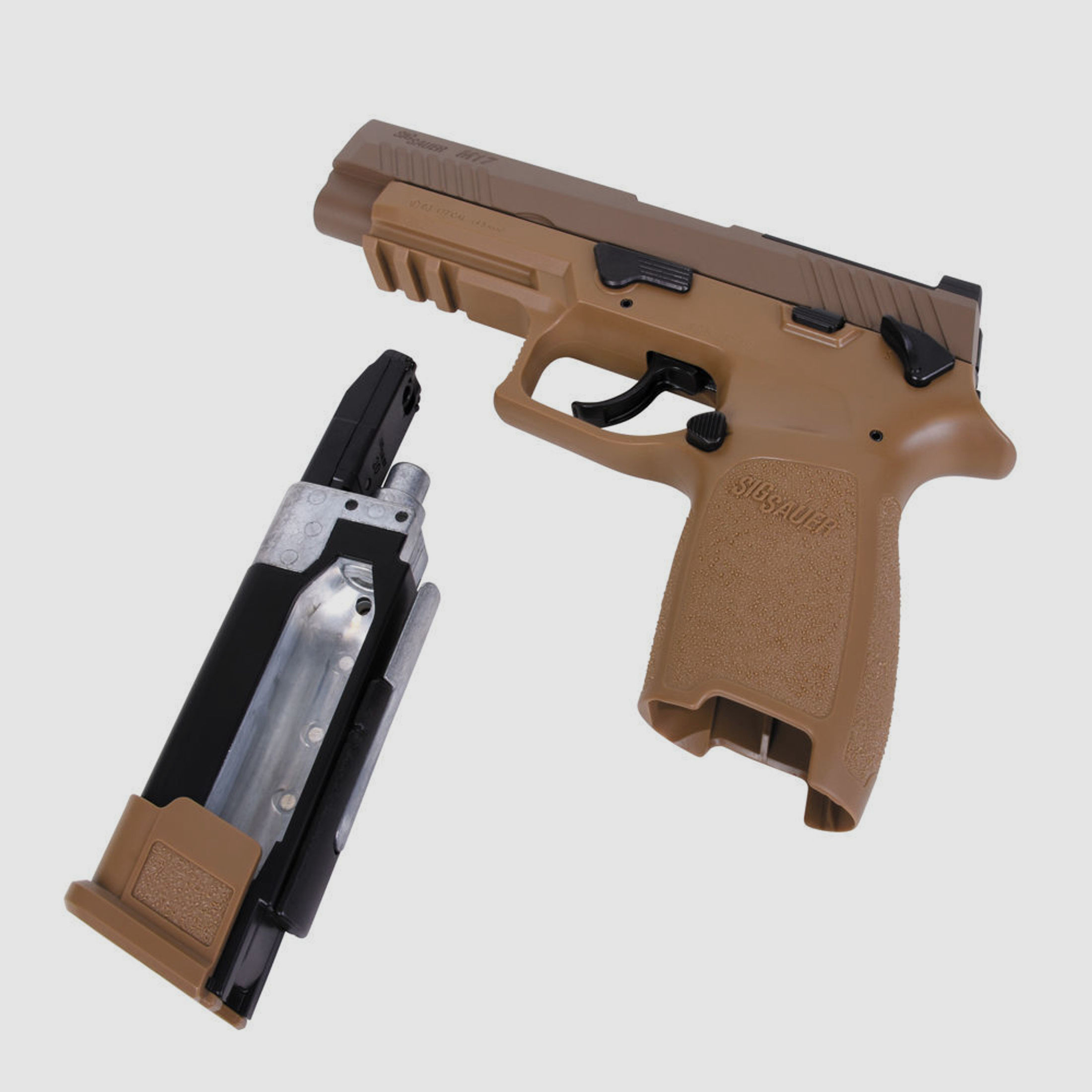 Sig Sauer P320-M17 CO2 Pistole 4,5mm Diabolos im Zielscheiben-Set