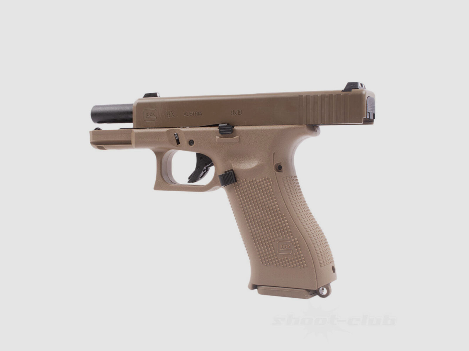 Umarex Glock 19X Airsoft GBB Pistole ab 18 - Tan
