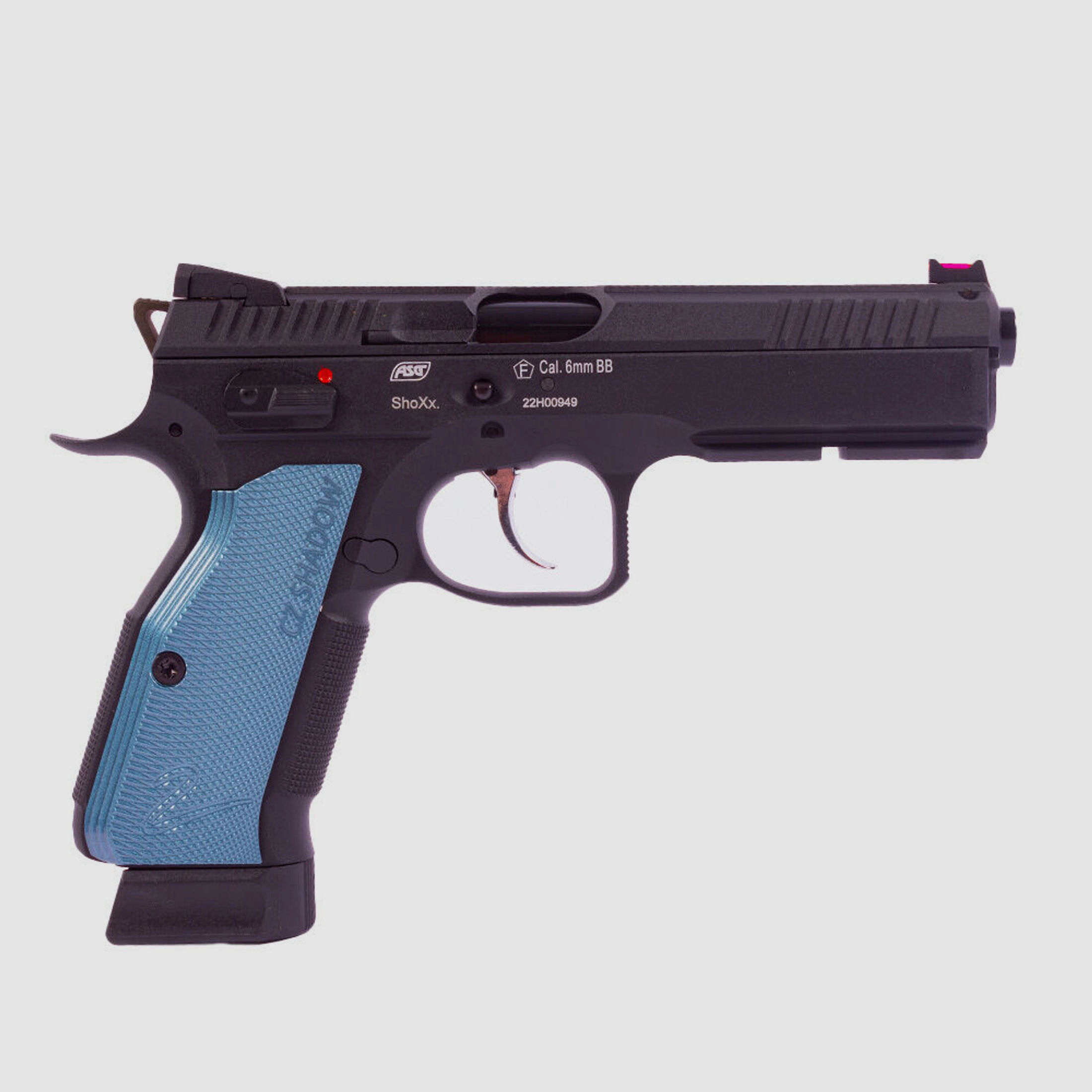 ASG CZ Shadow 2 Airsoft CO2 GBB Pistole ab 18 - Schwarz / Blau