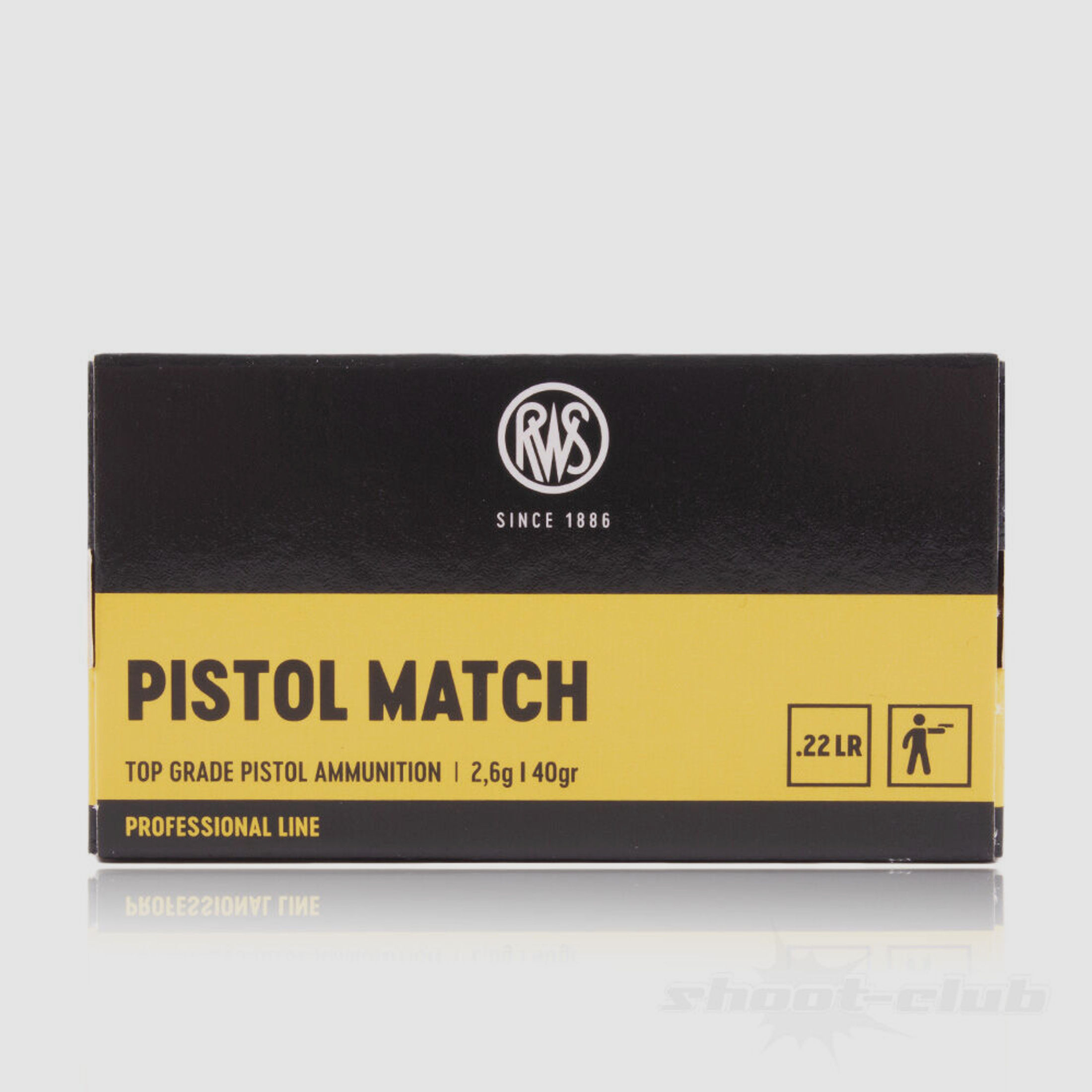 RWS Pistol Match Kleinkaliber Patrone .22 lfB - 50 Stk.