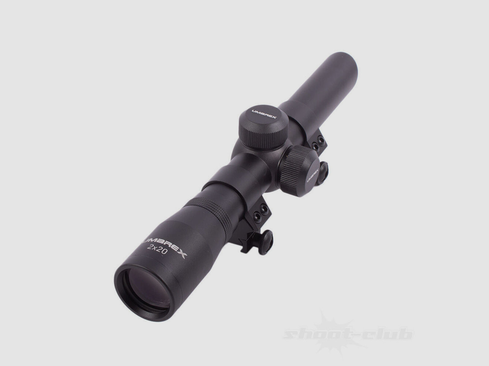 Walther PZ 2x20 Zielfernrohr für Pistolen mit Absehen 8 - schwarz