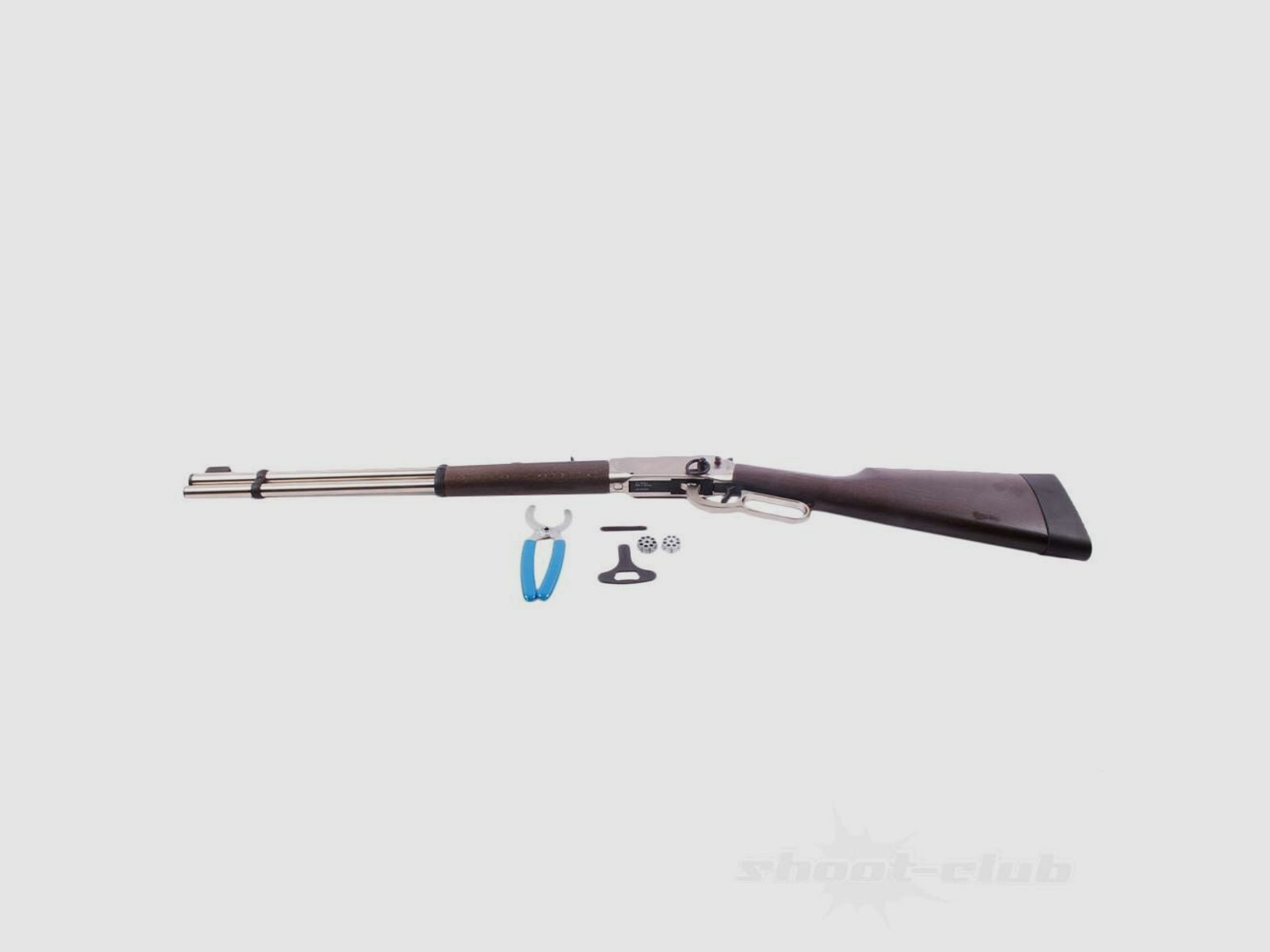 Walther Lever Action CO2 Gewehr 4,5 Diabolos - Steel Finish