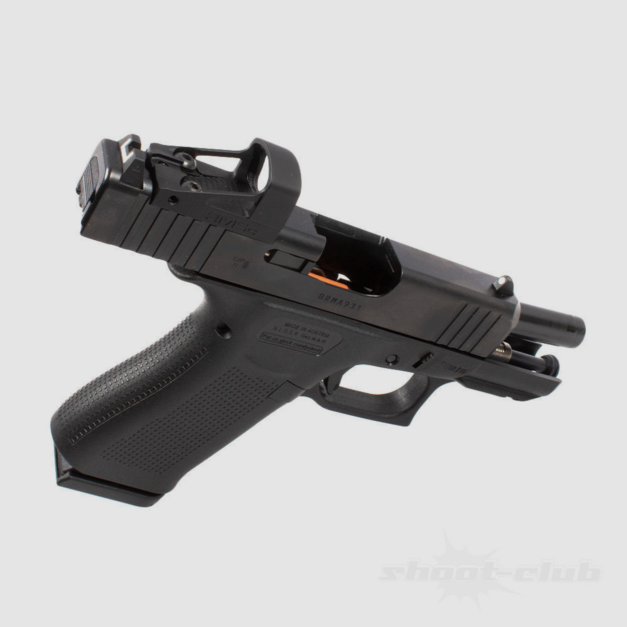 Glock 43X MOS Pistole mit RMSc Shield .9mmLuger - Slimline