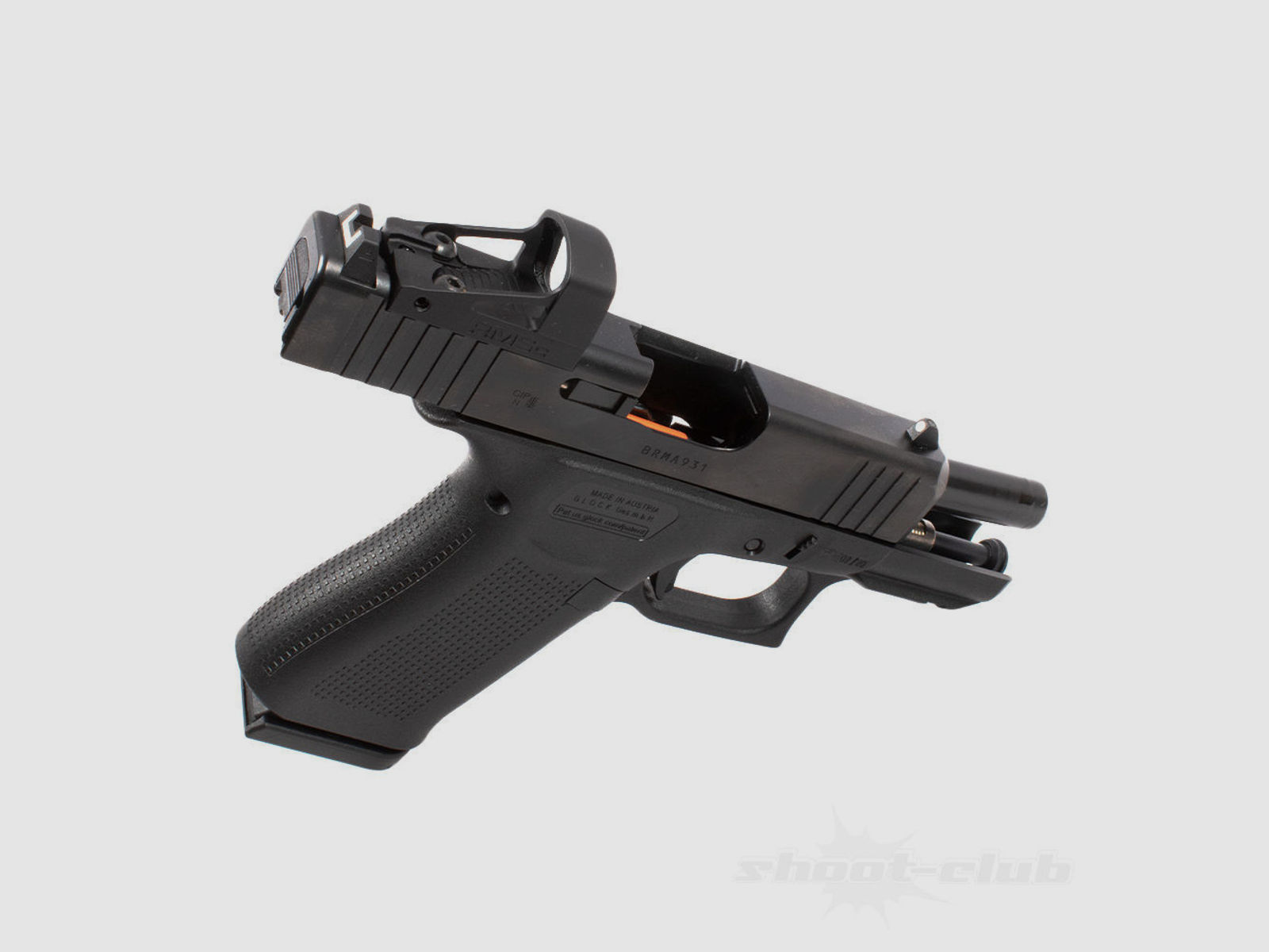 Glock 43X MOS Pistole mit RMSc Shield .9mmLuger - Slimline