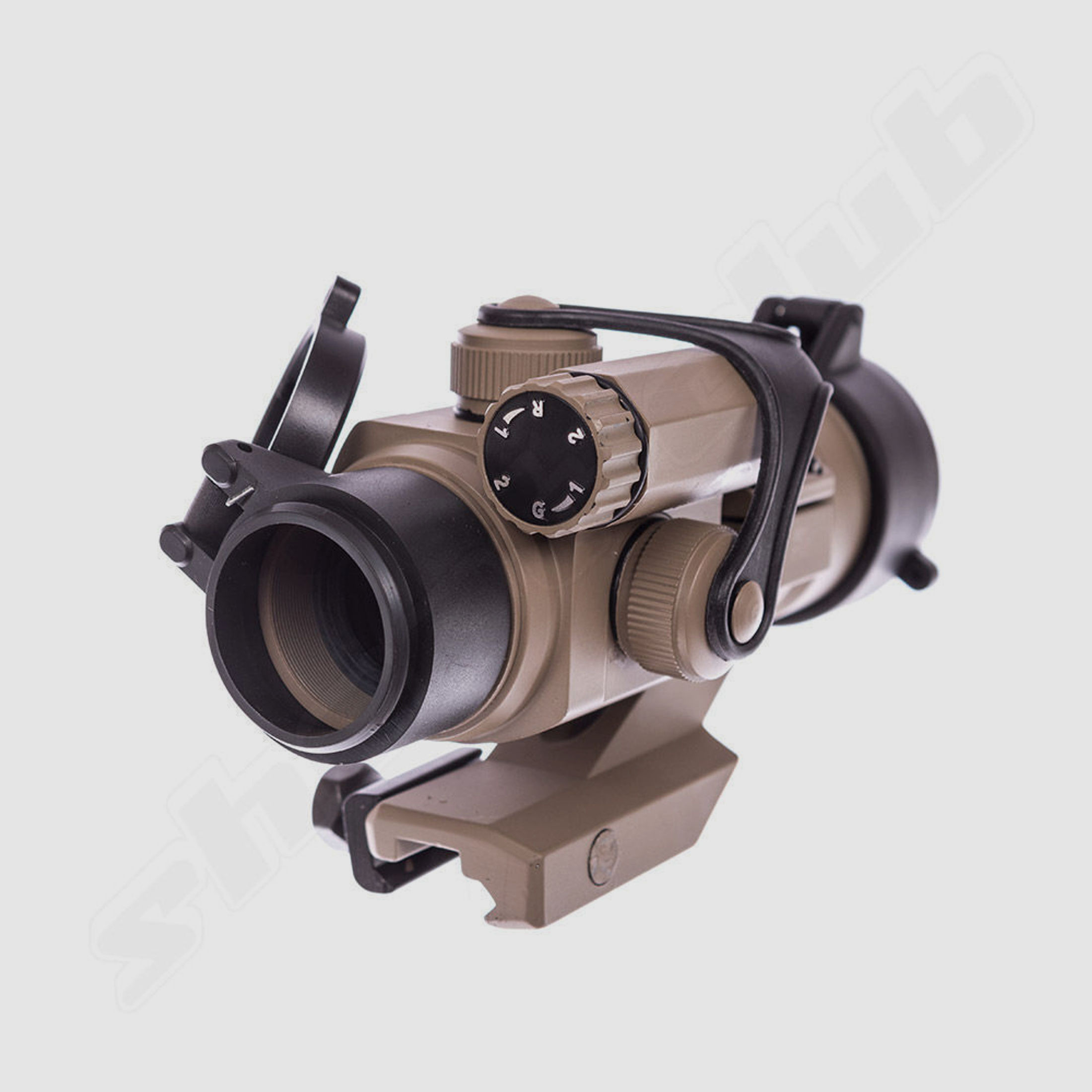 AIM-O M2 Airsoft Red Dot Sight inkl. Cantilever Mount - Desert