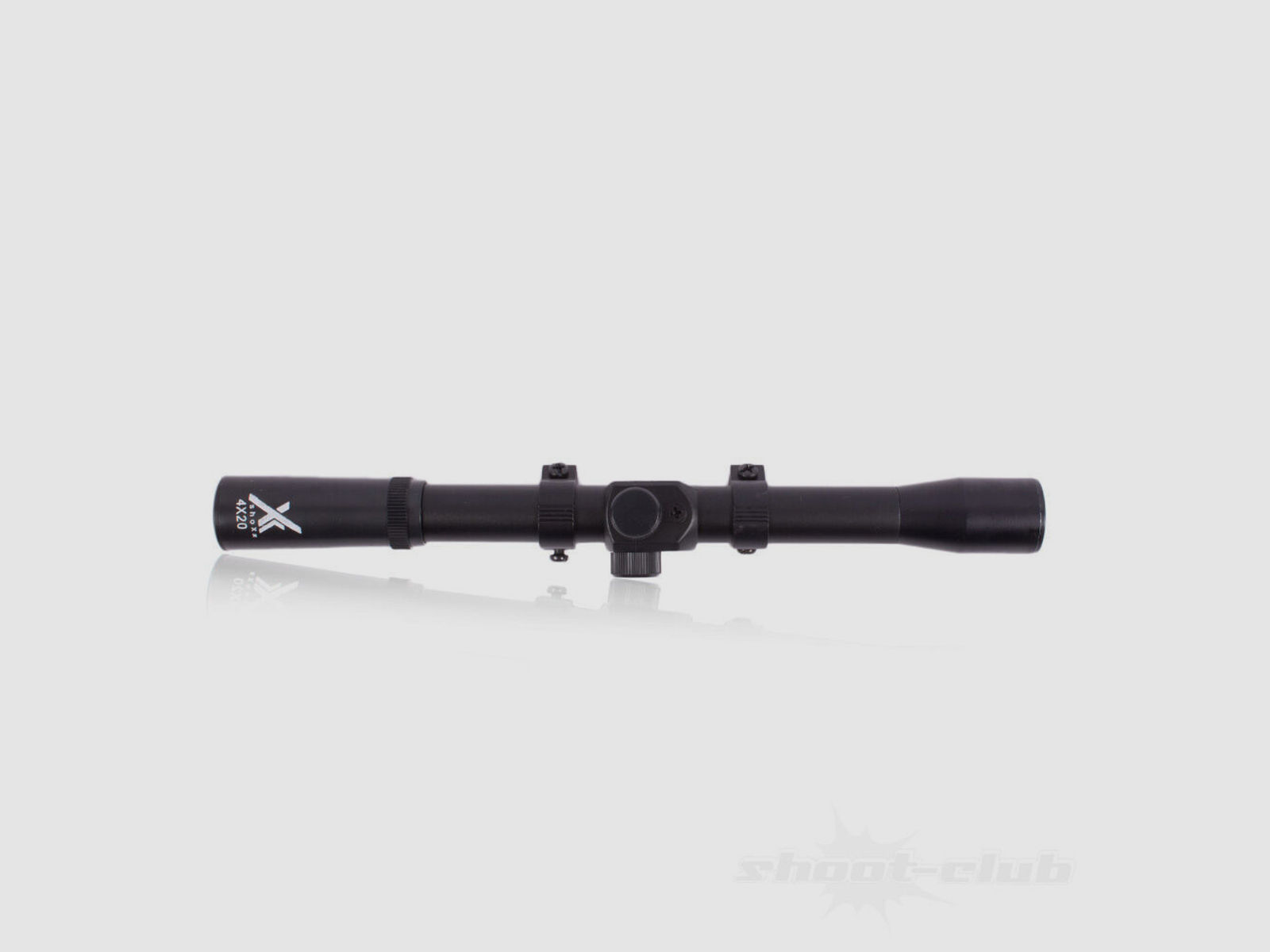 shoXx. Zielfernrohr Luftgewehr 4x20 Target-Serie + 2 Montageringe