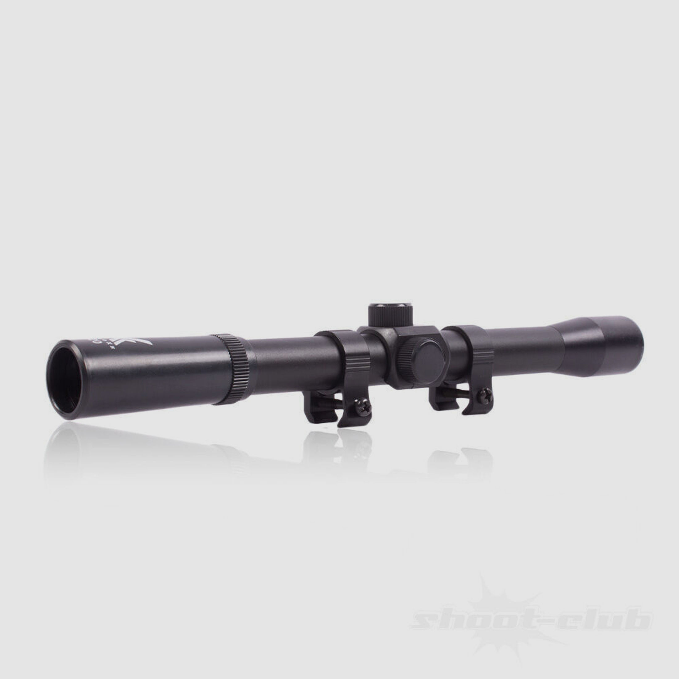 shoXx. Zielfernrohr Luftgewehr 4x20 Target-Serie + 2 Montageringe