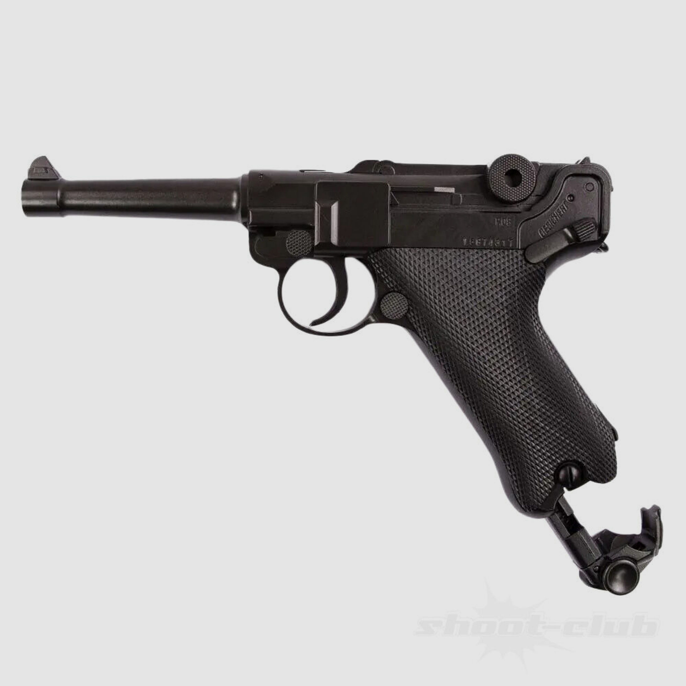 Legends Luger P08 CO2 Softair Pistole 6mm Fixed Slide 2 Joule -Set
