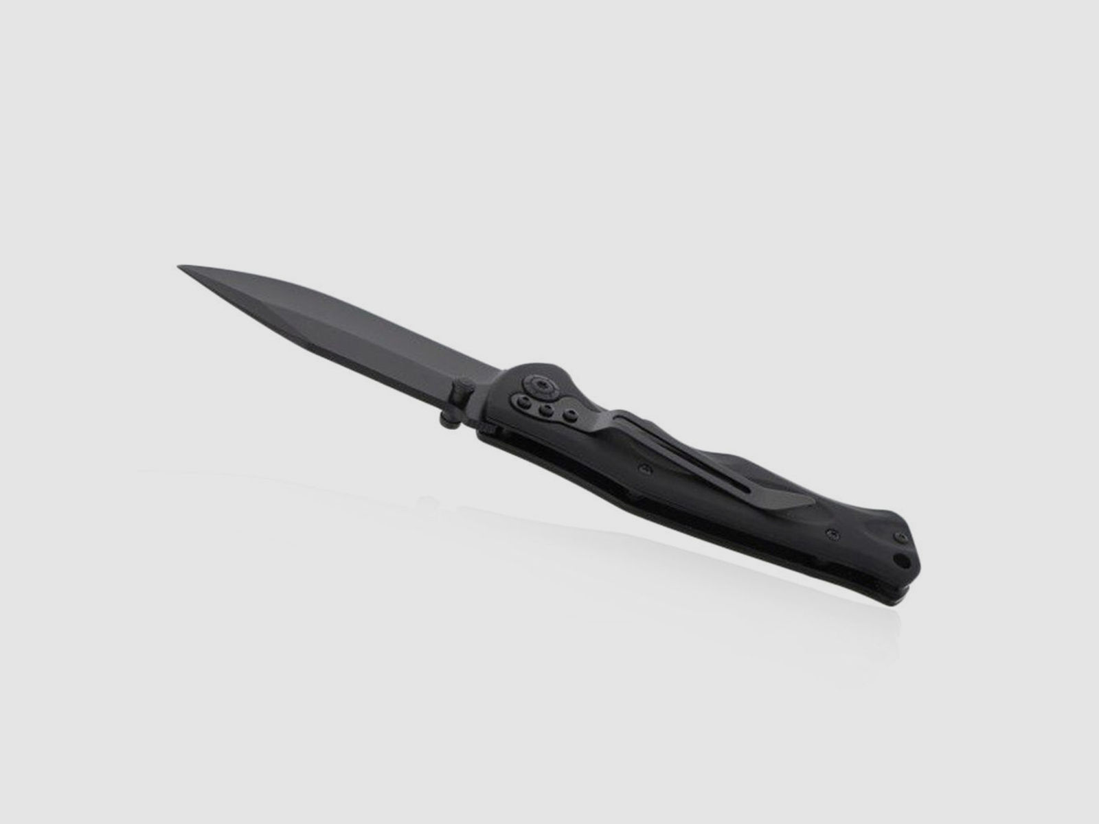 Black Ice Penta Klappmesser aus Stahl mit 8,5 cm Klinge - Schwarz