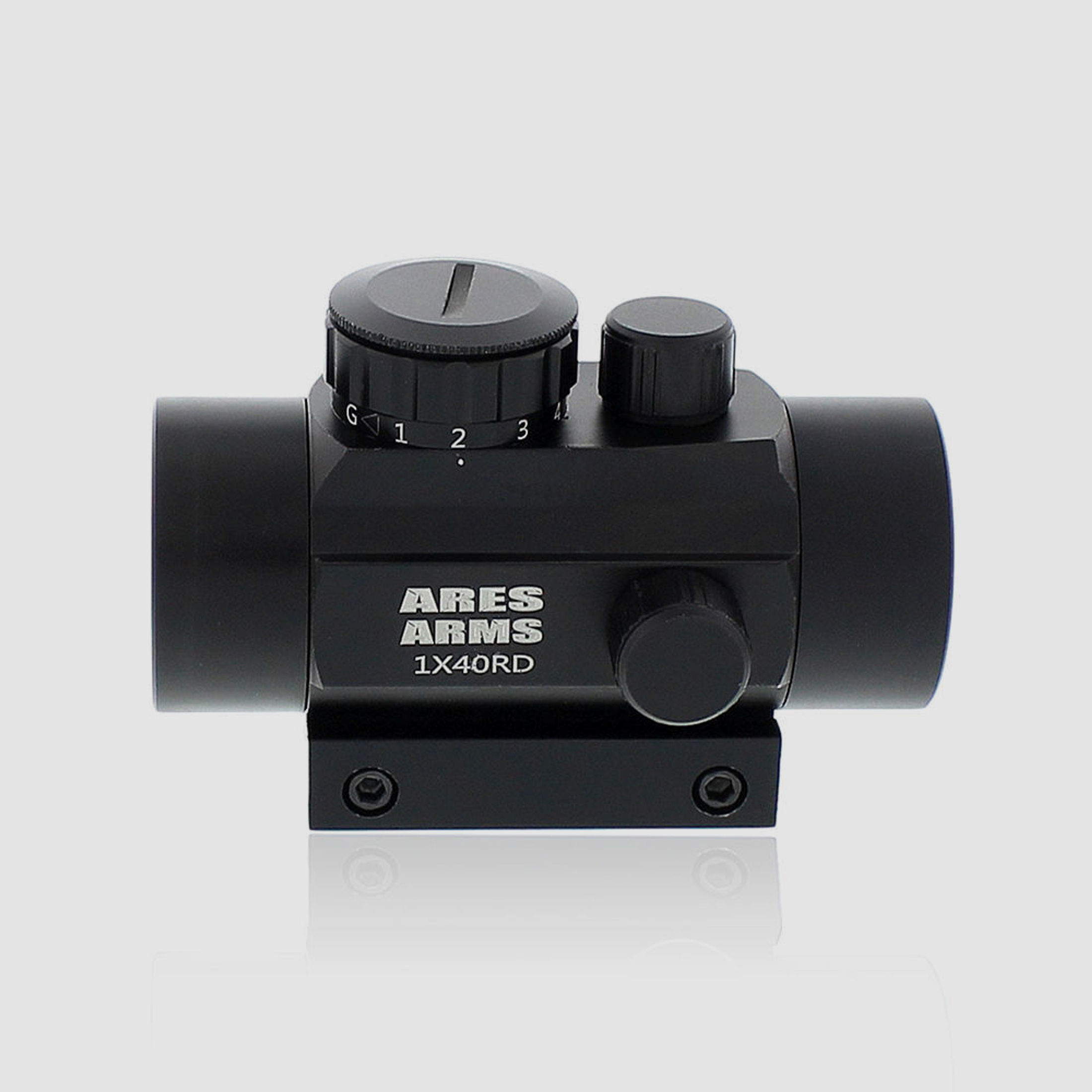Ares Arms 1x40 Red Dot für 11 mm Schiene sowie Picatinny und Weaverschiene