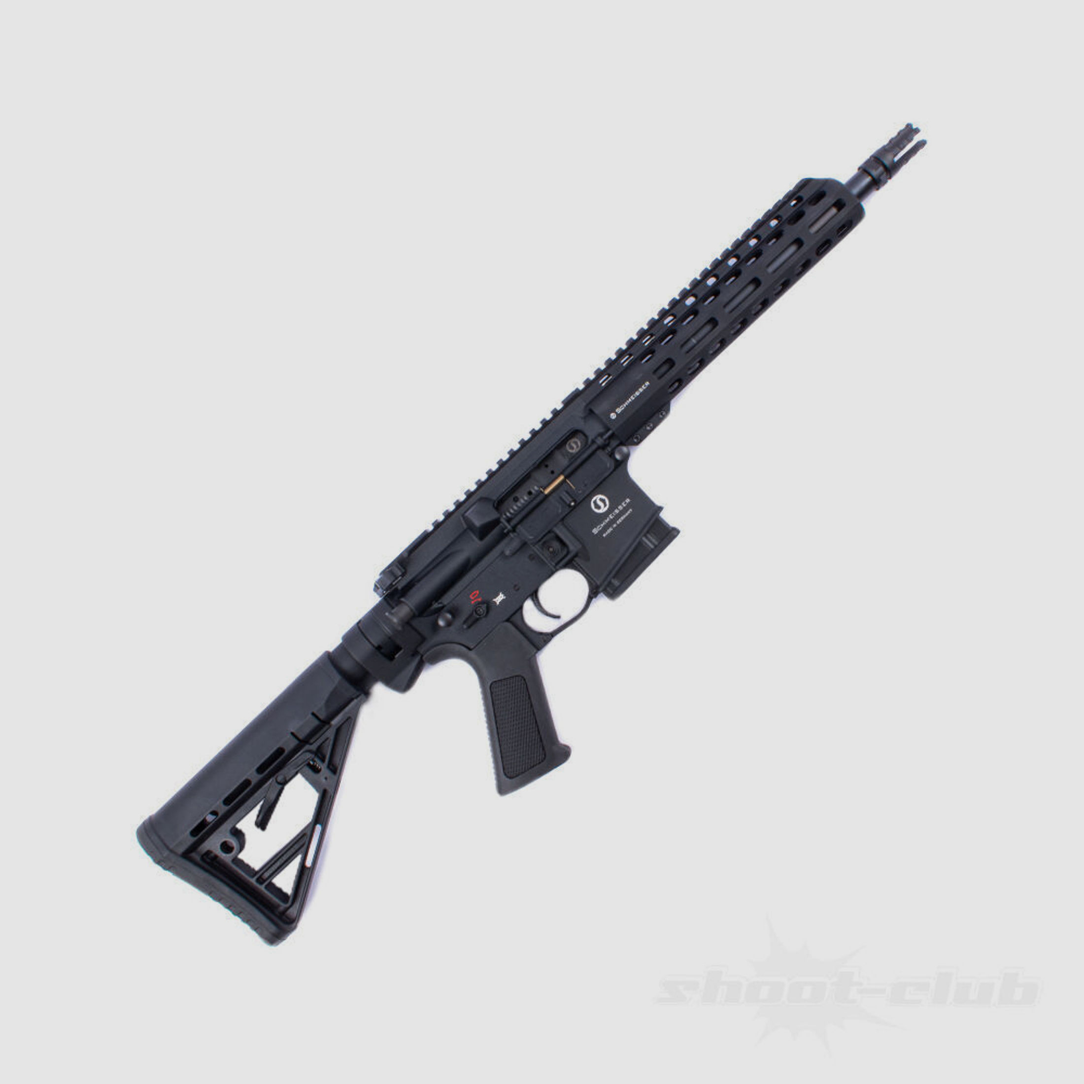Schmeisser AR-15 S4F Halbautomatischer Büchse 10,5 Zoll Lauf .223 Rem - Schwarz