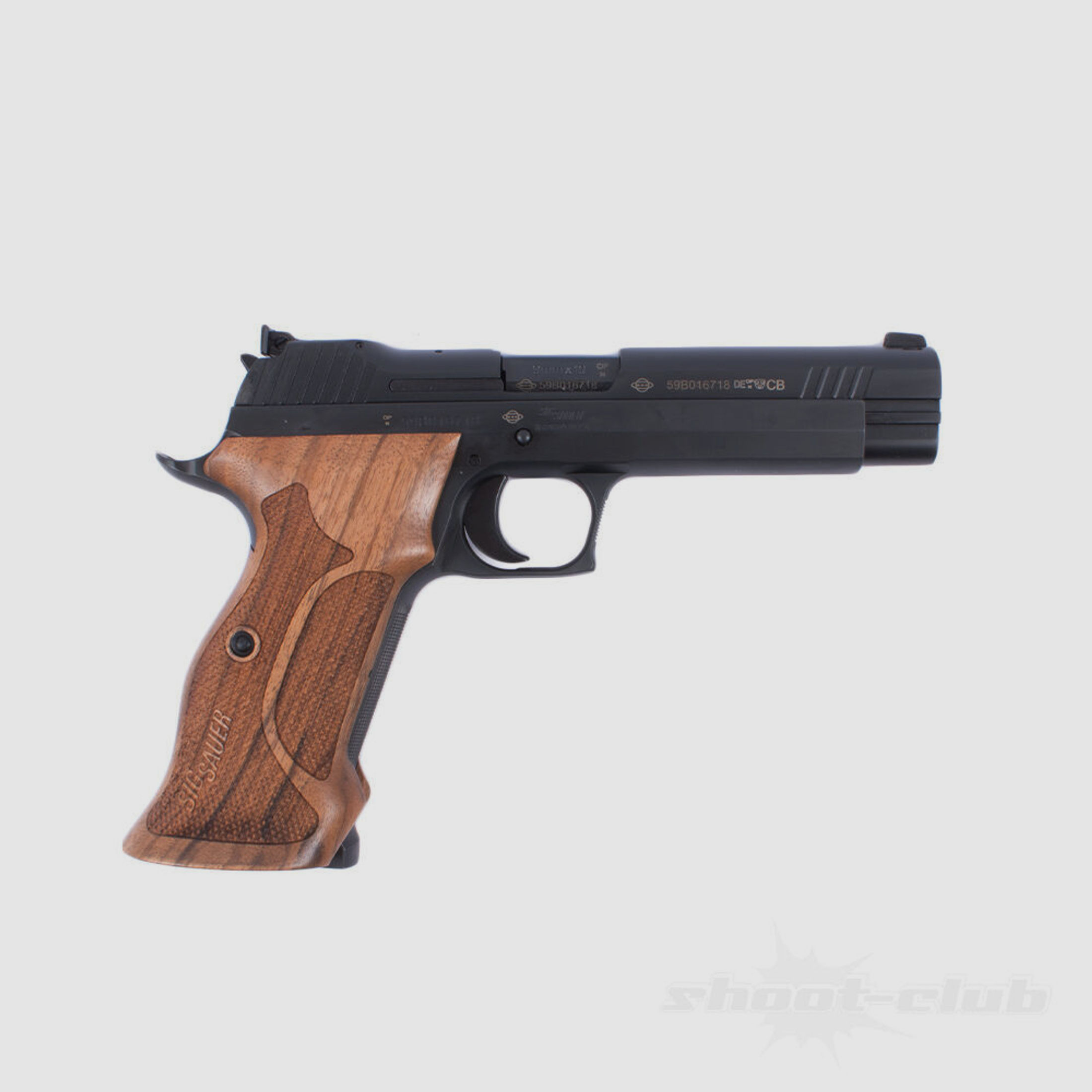 Sig Sauer P210 Target Pistole Kaliber .9mm Luger - Walnuss Griffschalen