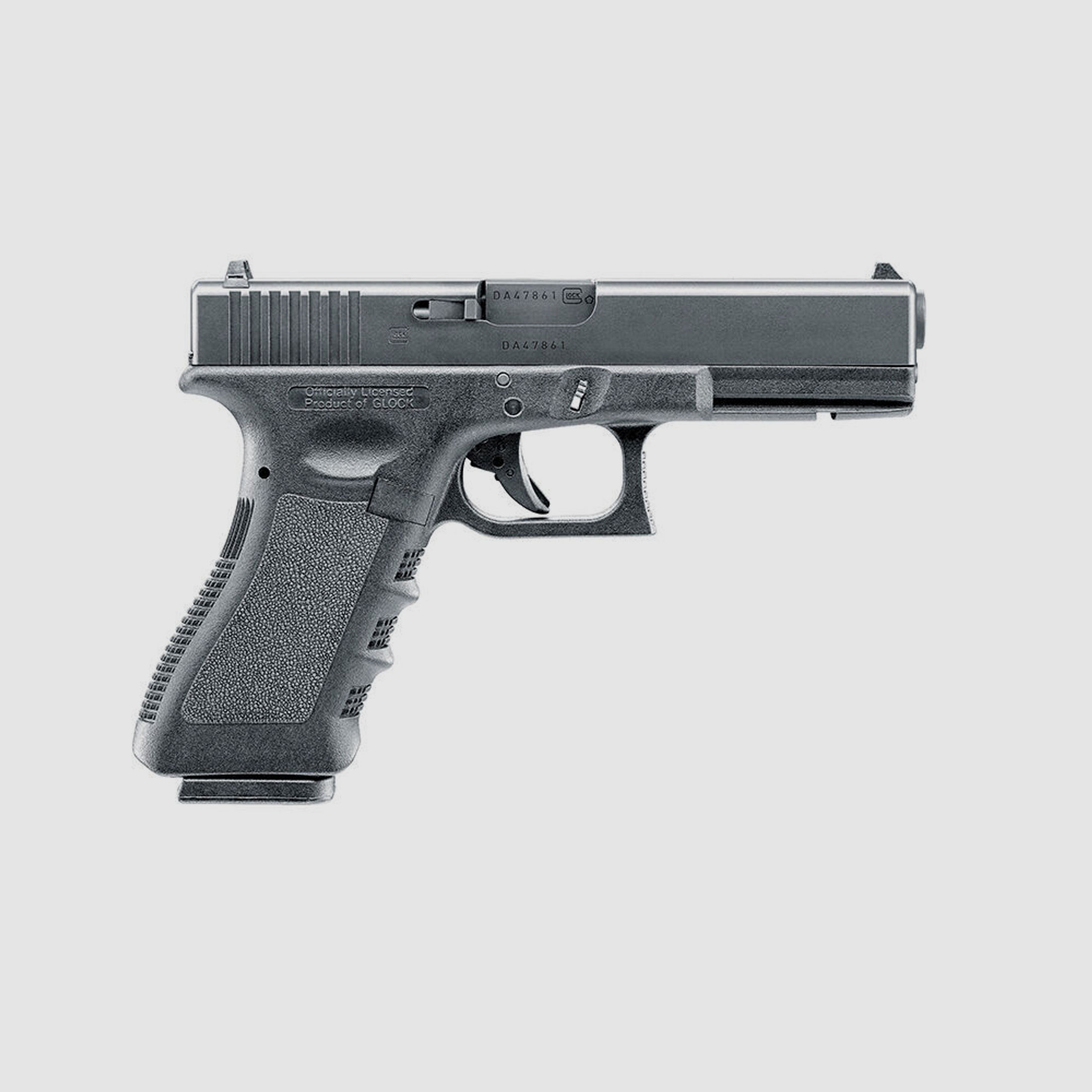 Glock 17 Gen 3 GHK Airsoft Pistole GBB Stahlschlitten 6 mm BB Schwarz